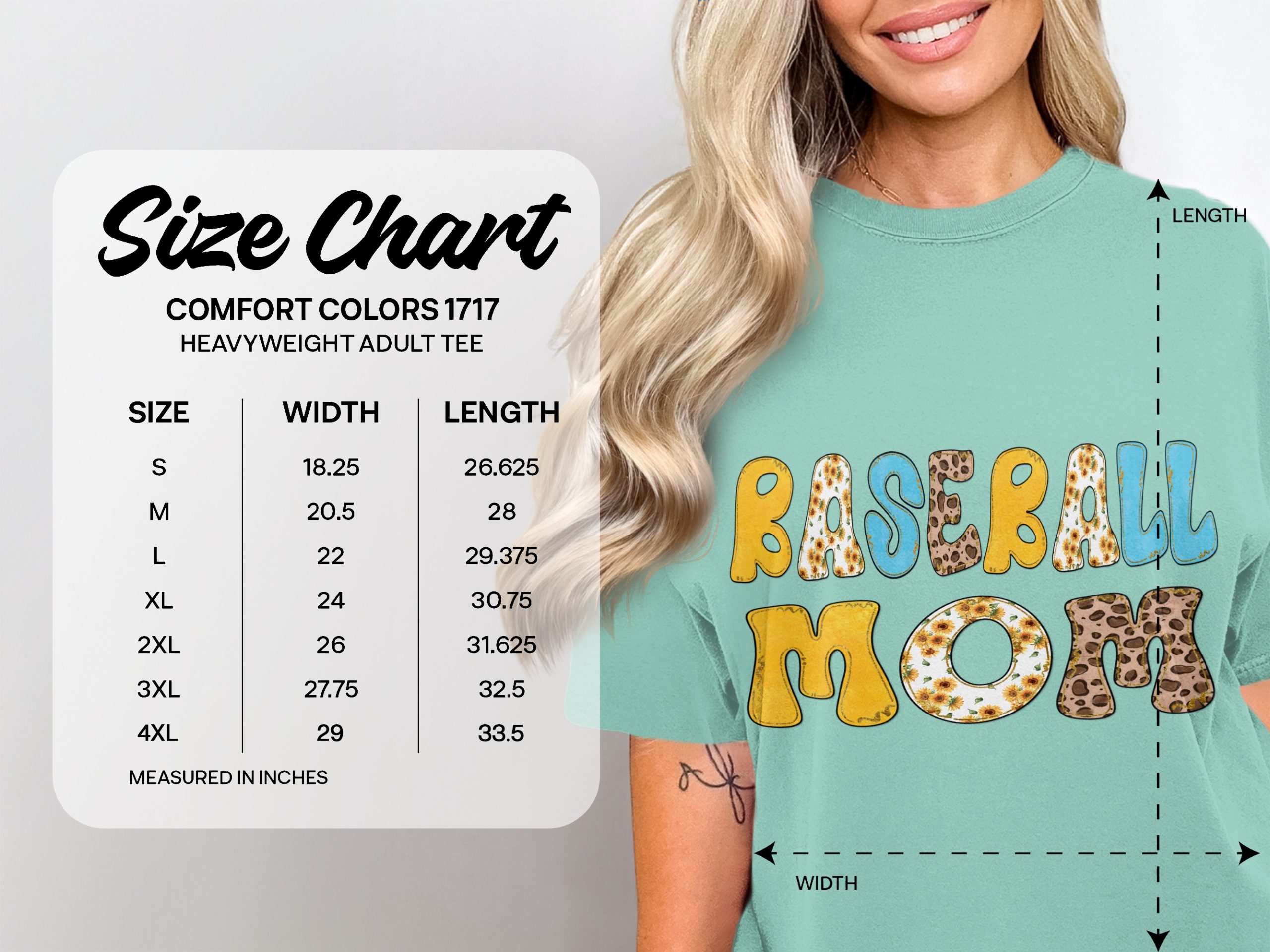 Baseball Mom SVG PNG Digital Download, Sunflower Leopard Print Sports Mom Shirt Design, Trendy Game Day Sublimation File - Image 4