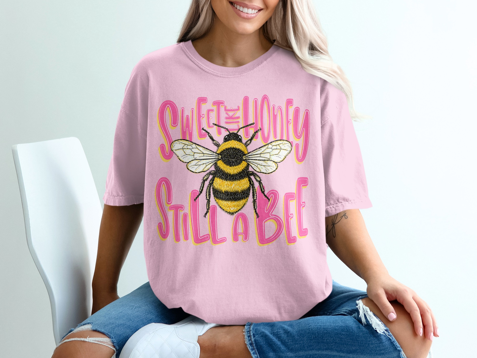 Sweet Like Honey Still A Bee T-Shirt, Sassy Bumblebee Shirt, Funny Bee Lover Tee, Cute Nature Lover Gift for Her, Women's Empowerment Top - Image 17