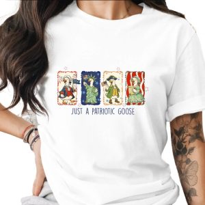 Patriotic Goose T-Shirt, 4th of July Independence Day Shirt, Americana Revolution History Tee, Memorial Day Gift, Funny USA Animal Graphic