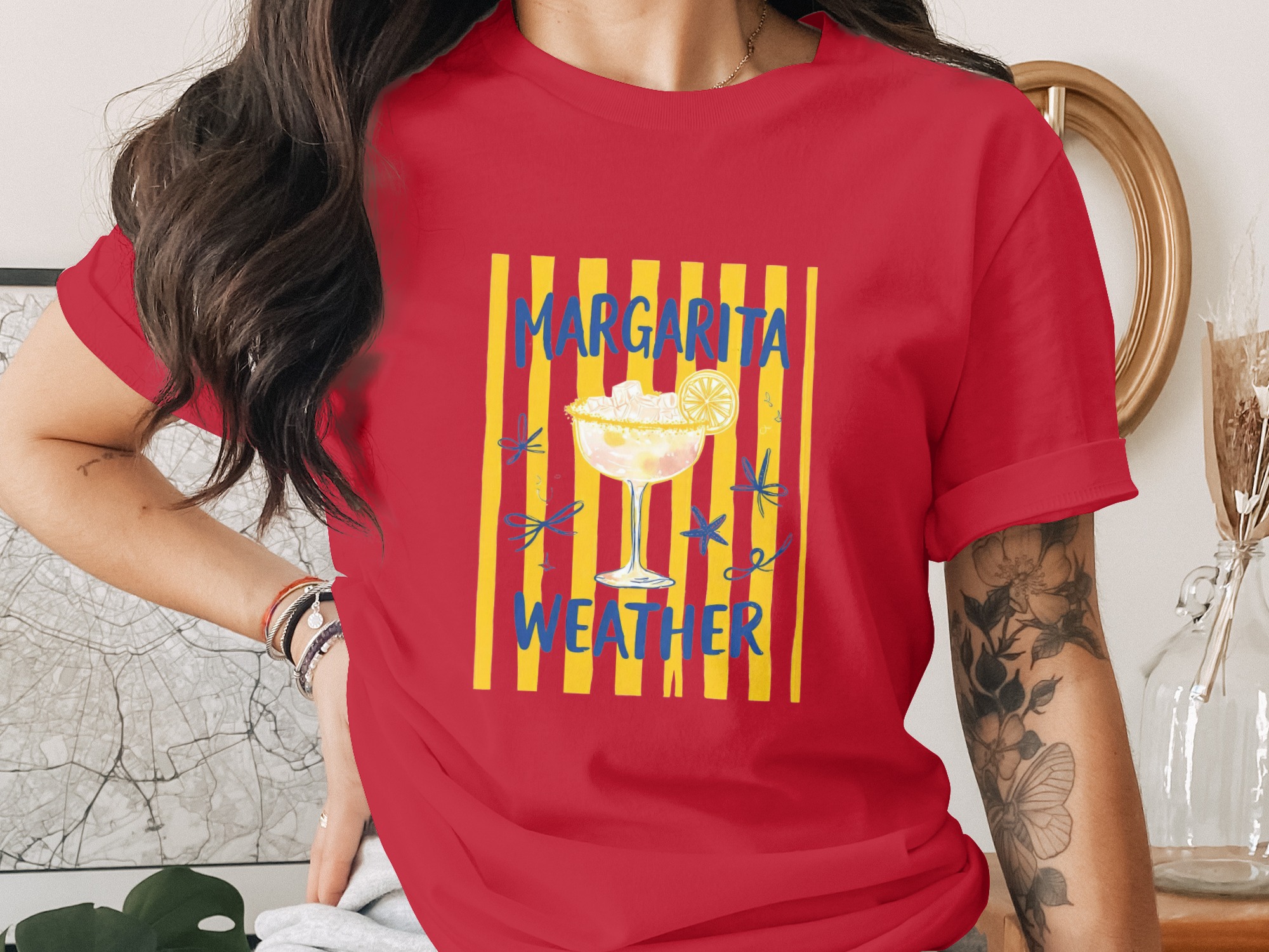 Comfort Colors® Margarita Weather T-Shirt, Summer Vacation Tee, Beach Party Outfit, Cocktail Lover Gift, Girls Trip Shirt - Image 4
