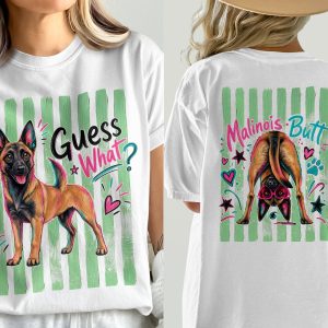 Belgian Malinois T-Shirt, Guess What Dog Shirt, Comfort Colors ® Malinois Lover Gift, Vibrant Maligator Tee, Playful Dog Mom Apparel