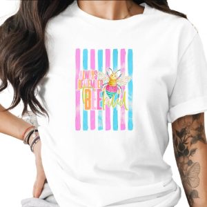 Comfort Colors ® Always Remember to Bee Kind T-Shirt, Whimsical Bee Shirt, Positive Message Tee, Bright Inspirational Gift, Teacher Kindness