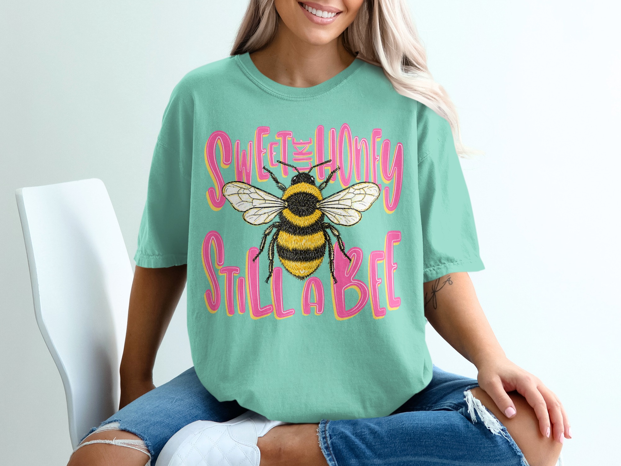 Sweet Like Honey Still A Bee T-Shirt, Sassy Bumblebee Shirt, Funny Bee Lover Tee, Cute Nature Lover Gift for Her, Women's Empowerment Top - Image 10