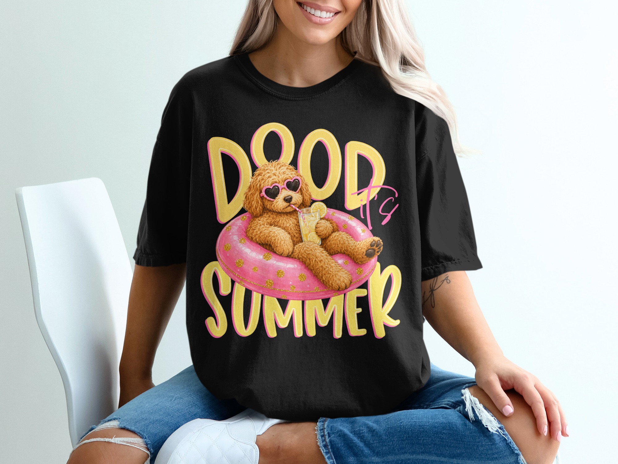 Goldendoodle Summer T-Shirt, Dood It's Summer Tee, Cute Dog Lover Shirt, Labradoodle Mom Gift, Funny Vacation Dog Owner Apparel - Image 8