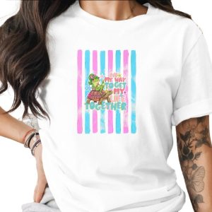 Comfort Colors ® Frog Turtle T-Shirt, On My Way To Get My Life Together Tee, Funny Adulting Shirt, Whimsical Animal Lover Gift, Cute Pastel