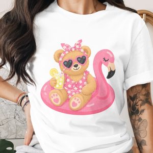 Summer Fun Teddy Bear Pool Party T-Shirt