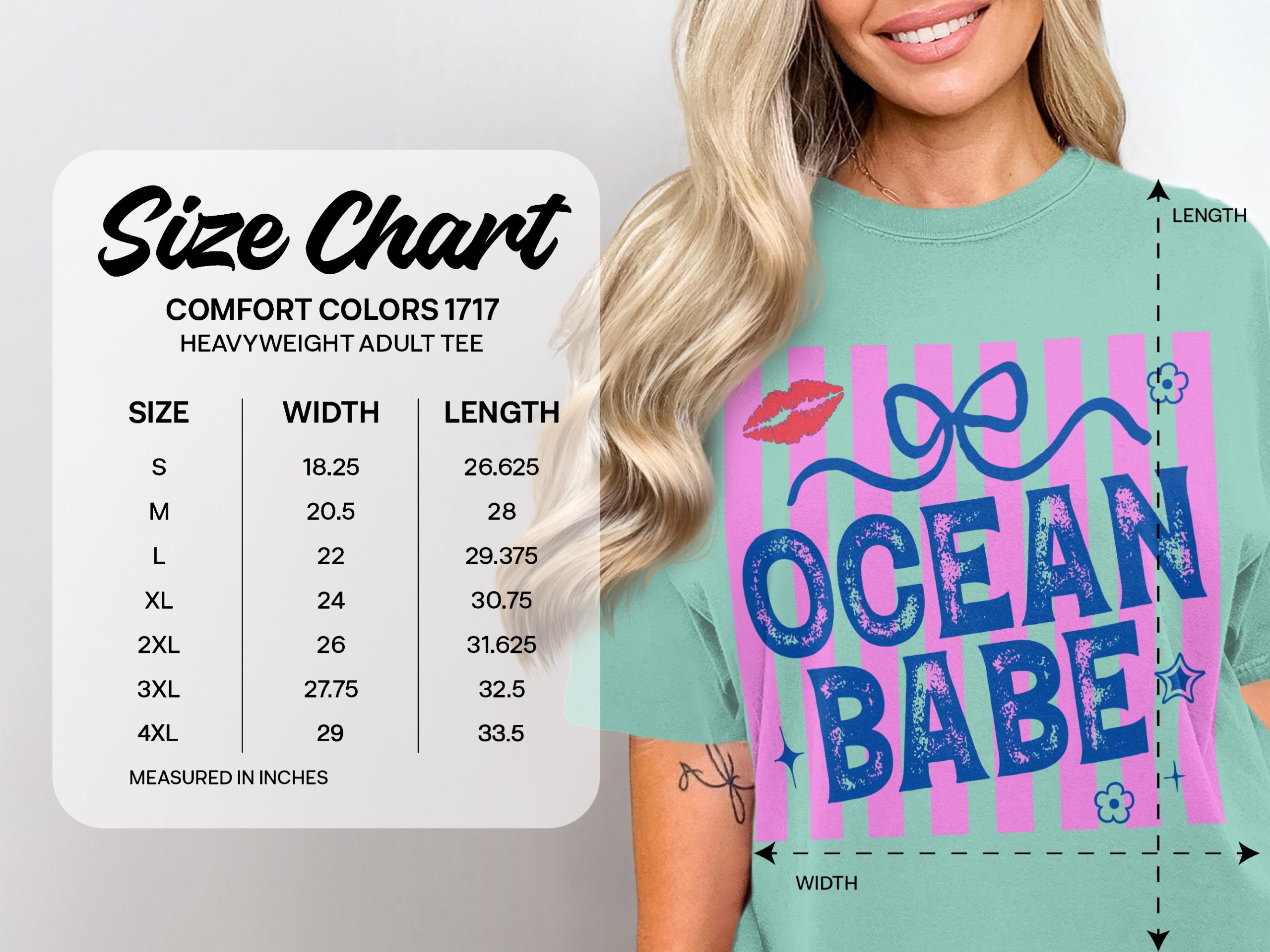 Ocean Babe T-Shirt, Y2K Beach Vacation Tee, Trendy Summer Shirt for Her, Coastal Aesthetic Top, Fun Bachelorette Trip Gift - Image 6
