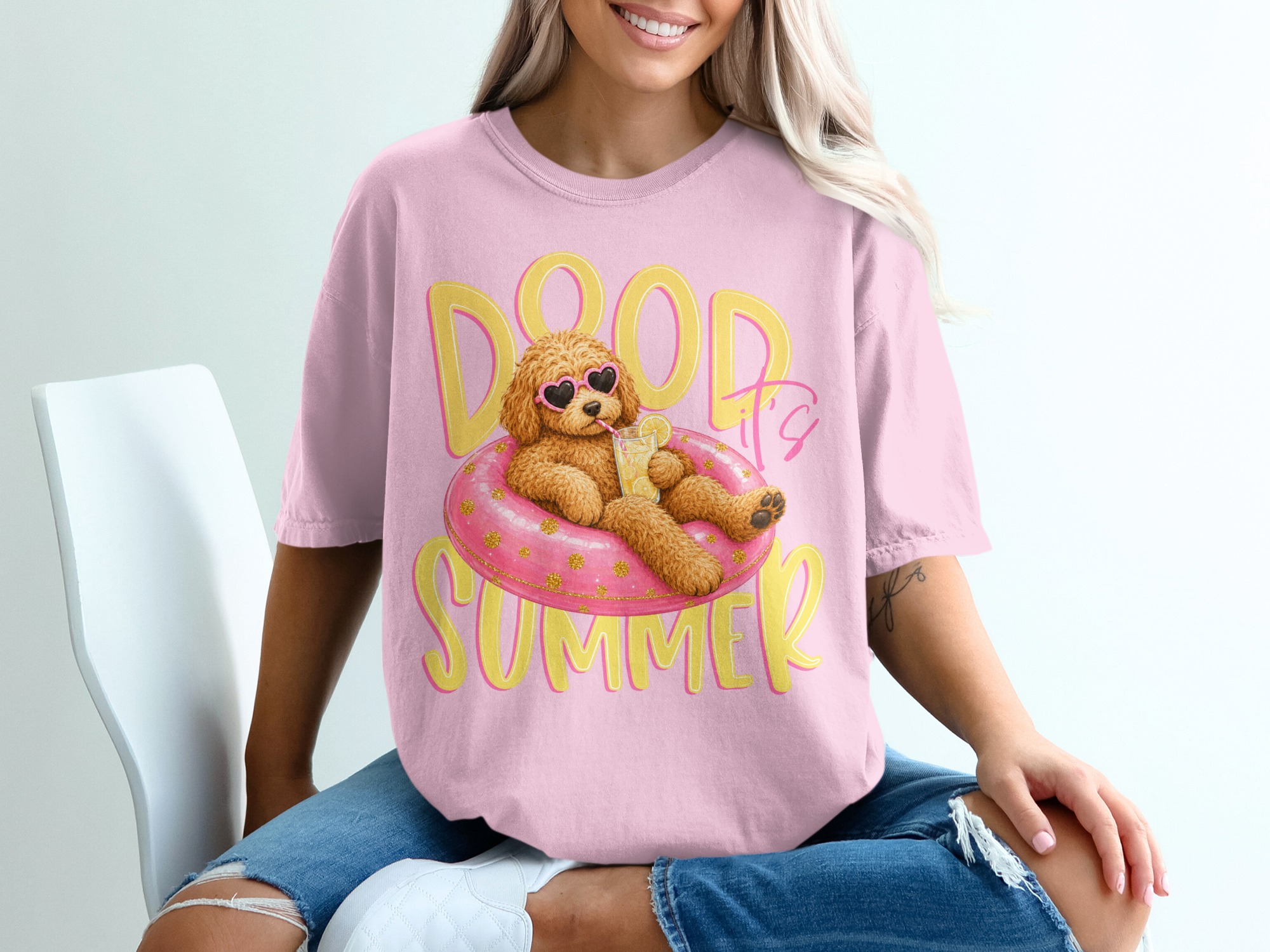 Goldendoodle Summer T-Shirt, Dood It's Summer Tee, Cute Dog Lover Shirt, Labradoodle Mom Gift, Funny Vacation Dog Owner Apparel - Image 17