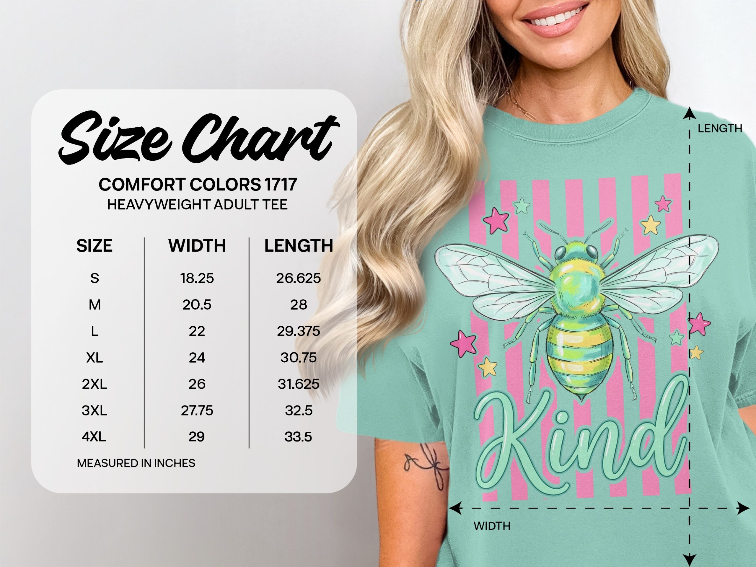 Bee Kind T-Shirt, Whimsical Graphic Tee, Positive Message Shirt, Cute Bee Lover Gift, Save The Bees Top for Women, Kindness Vibe Apparel - Image 4
