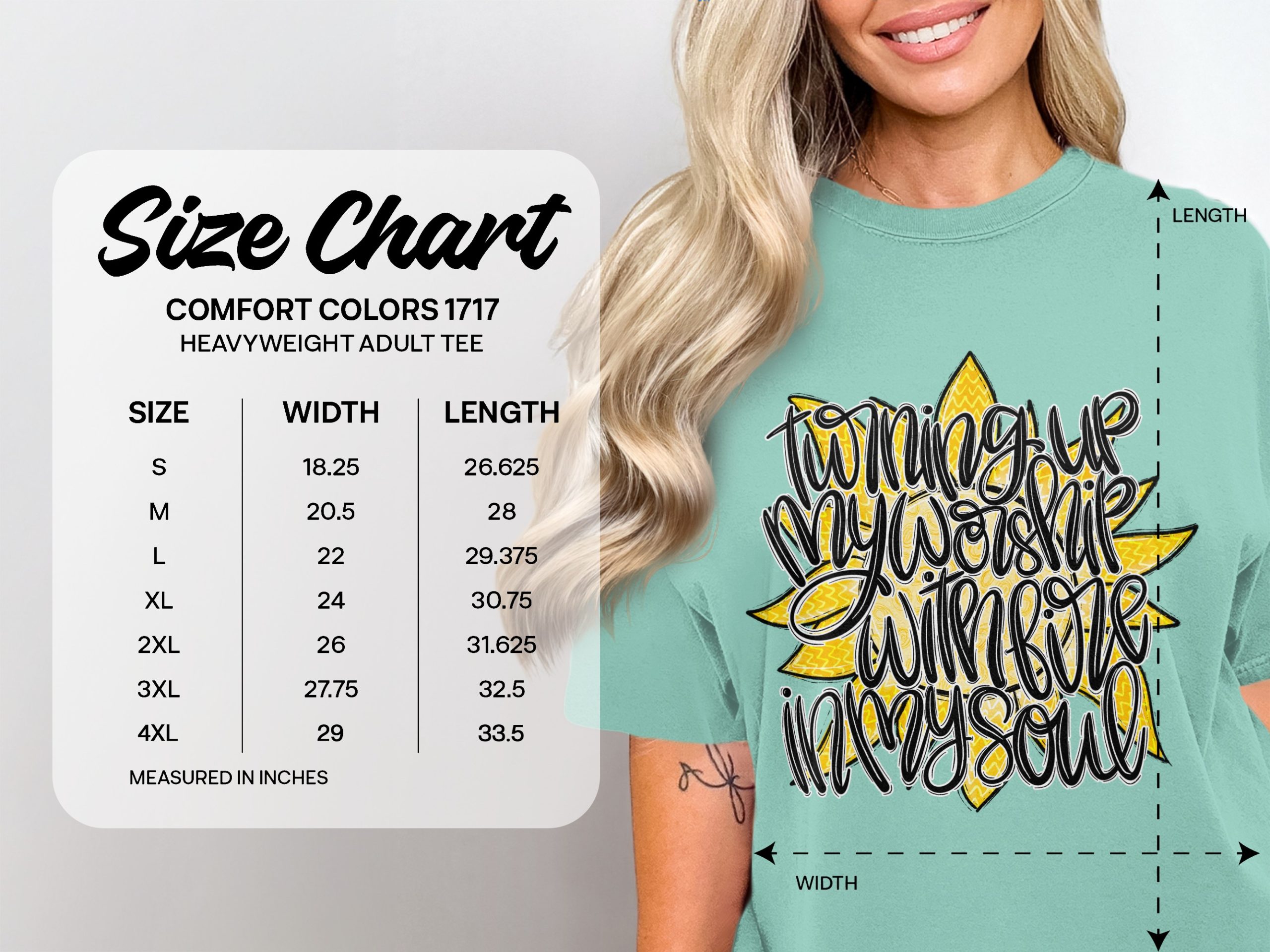 Worship T-Shirt, Turning Up My Worship With Fire In My Soul Tee, Christian Faith Shirt, Inspirational Religious Gift - Image 5