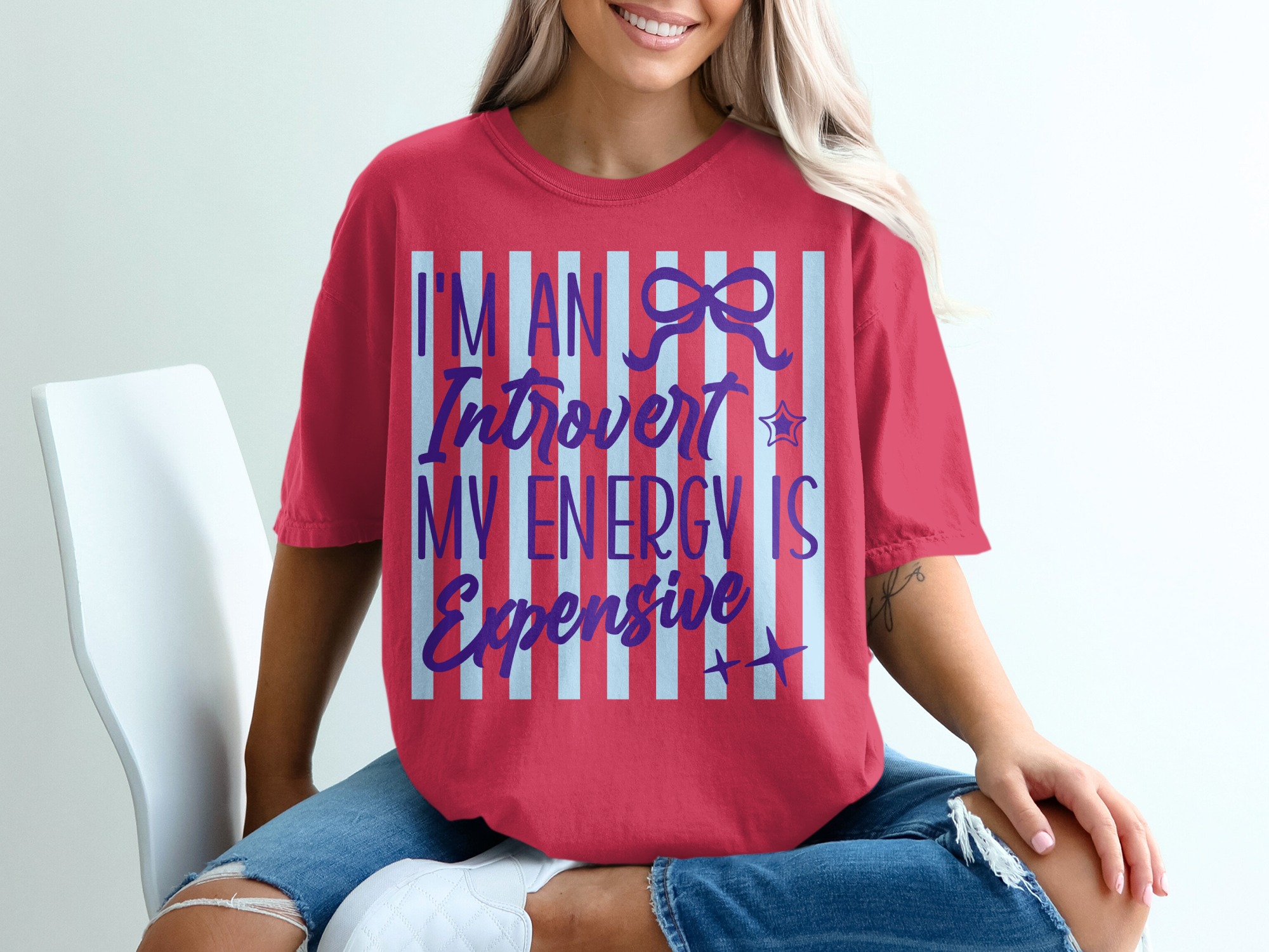 Comfort Colors® Introvert T-Shirt, My Energy Is Expensive Funny Tee, Quiet Person Gift, Social Battery Merch, Sarcastic Quote Shirt, Unique - Image 14