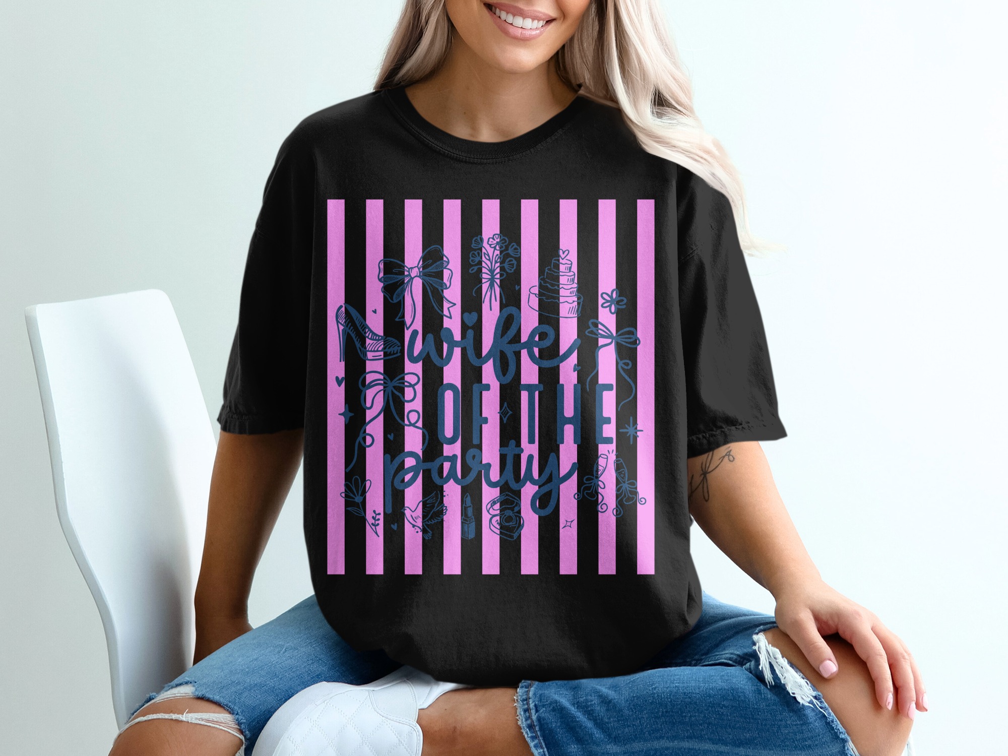 Wife of the Party T-Shirt, Bachelorette Party Shirt, Future Mrs Tee, Bridal Shower Gift, Engagement Party Top, Bride to Be Celebration - Image 5