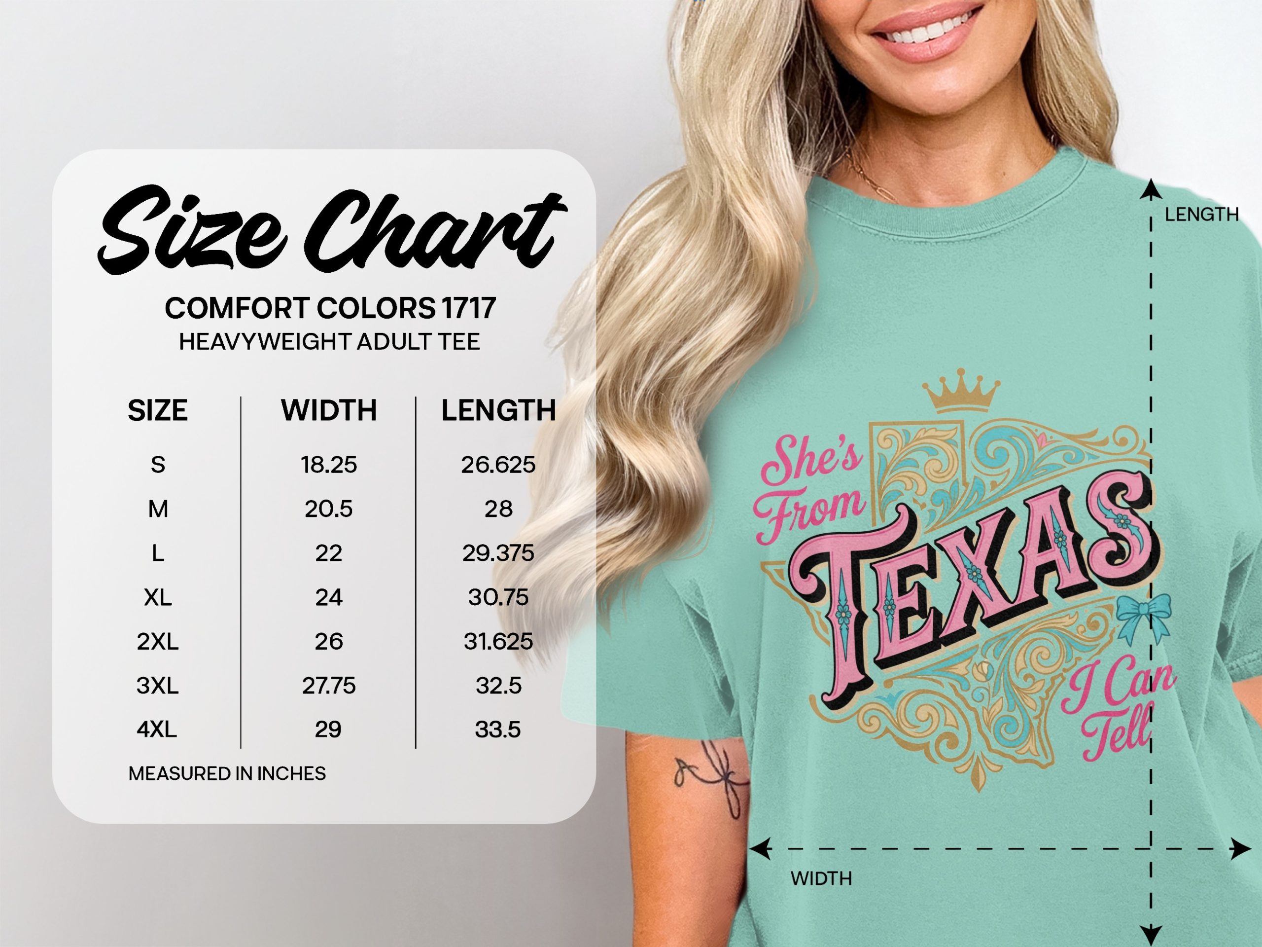 Texas T-Shirt She's From Texas I Can Tell Tee, Southern Belle Texas Shirt, Cute Western Style Texas Girl Gift, State Pride Top, Texas Crown - Image 6