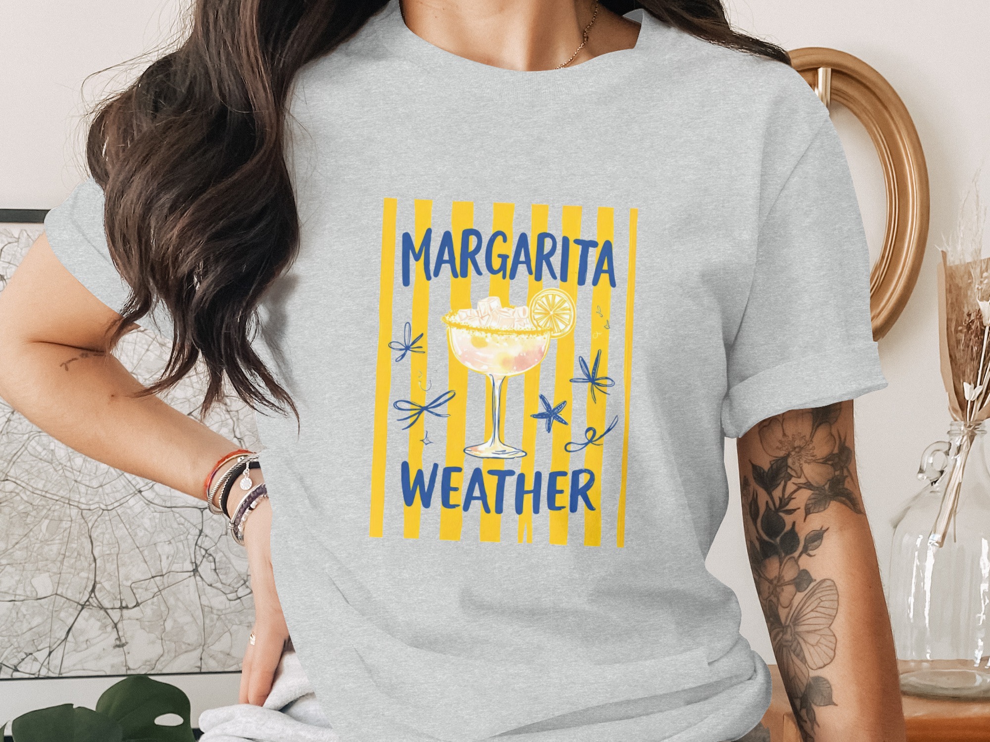 Comfort Colors® Margarita Weather T-Shirt, Summer Vacation Tee, Beach Party Outfit, Cocktail Lover Gift, Girls Trip Shirt - Image 2