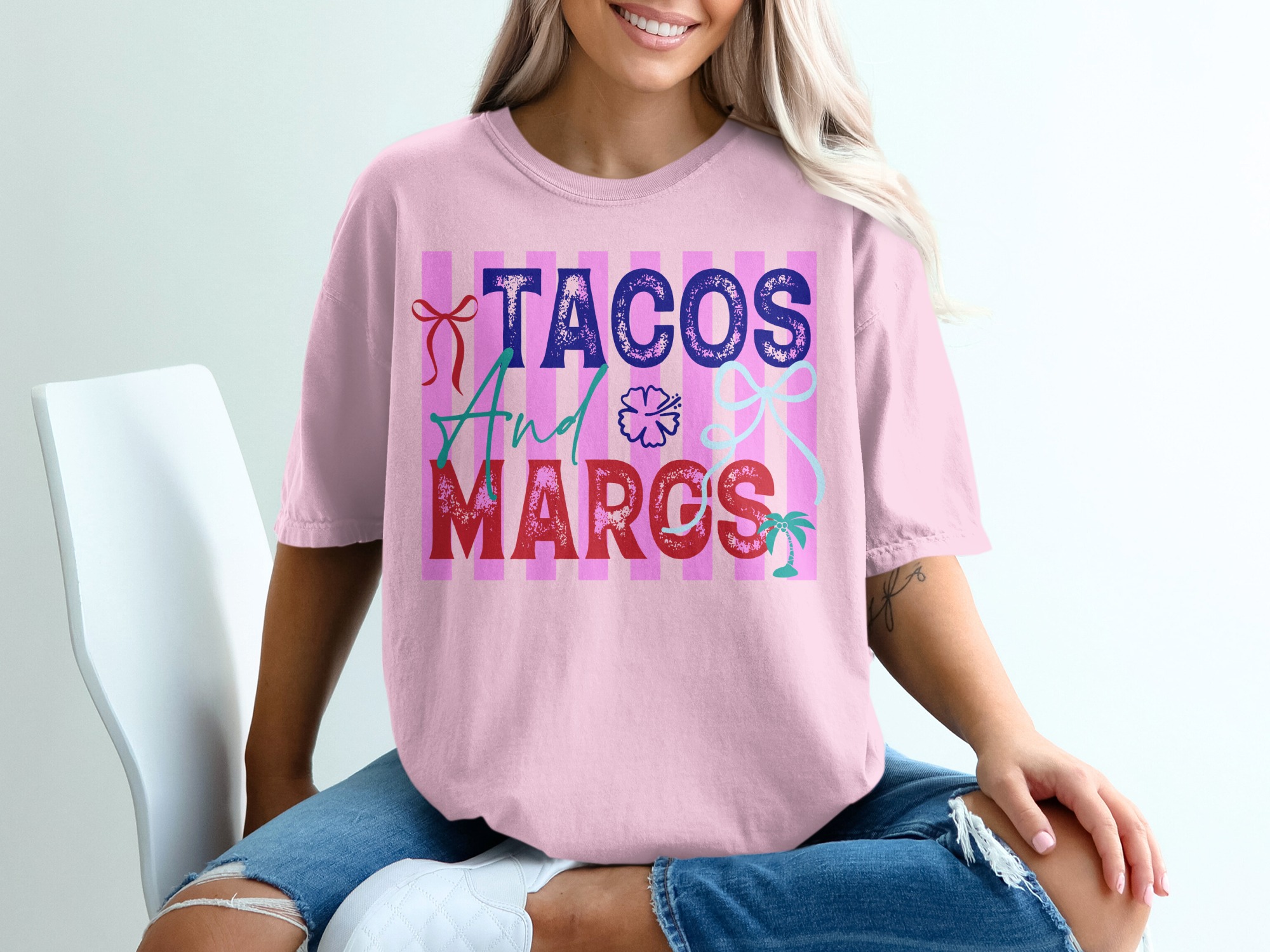 Tacos and Margs T-Shirt, Fun Margarita Drink Tee, Cinco de Mayo Party Shirt, Girls Trip Vacation Gift for Her - Image 17