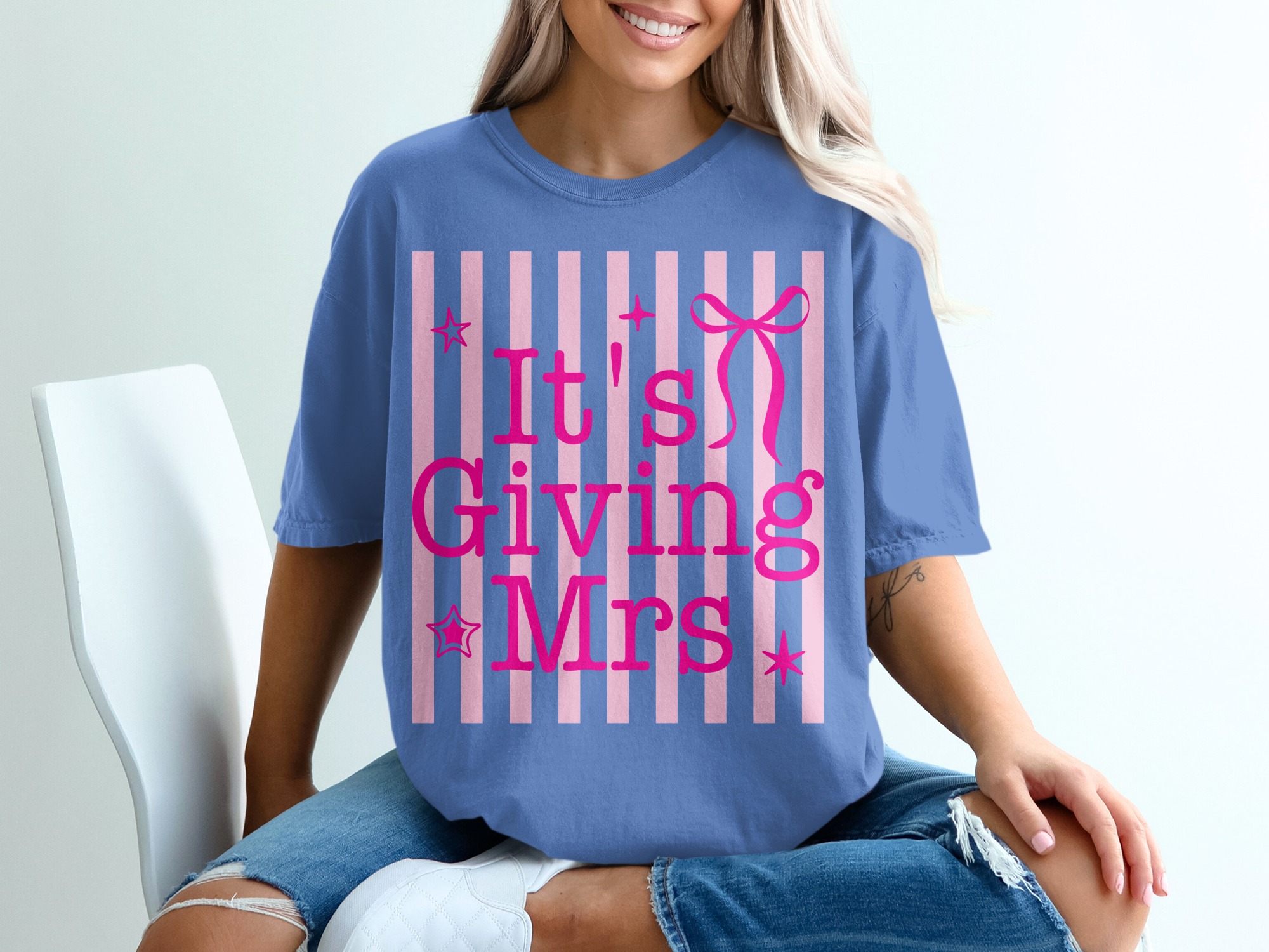 Comfort Colors® It's Giving Mrs T-Shirt, Future Mrs Shirt, Bachelorette Party Tee, Bridal Shower Gift, Engagement Party, Bride to Be Top - Image 20