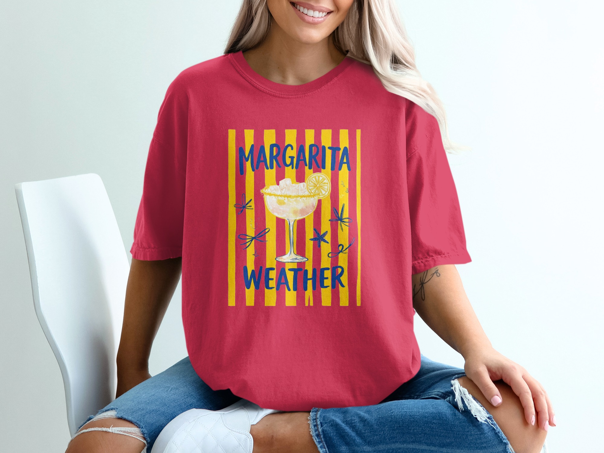 Comfort Colors® Margarita Weather T-Shirt, Summer Vacation Tee, Beach Party Outfit, Cocktail Lover Gift, Girls Trip Shirt - Image 14