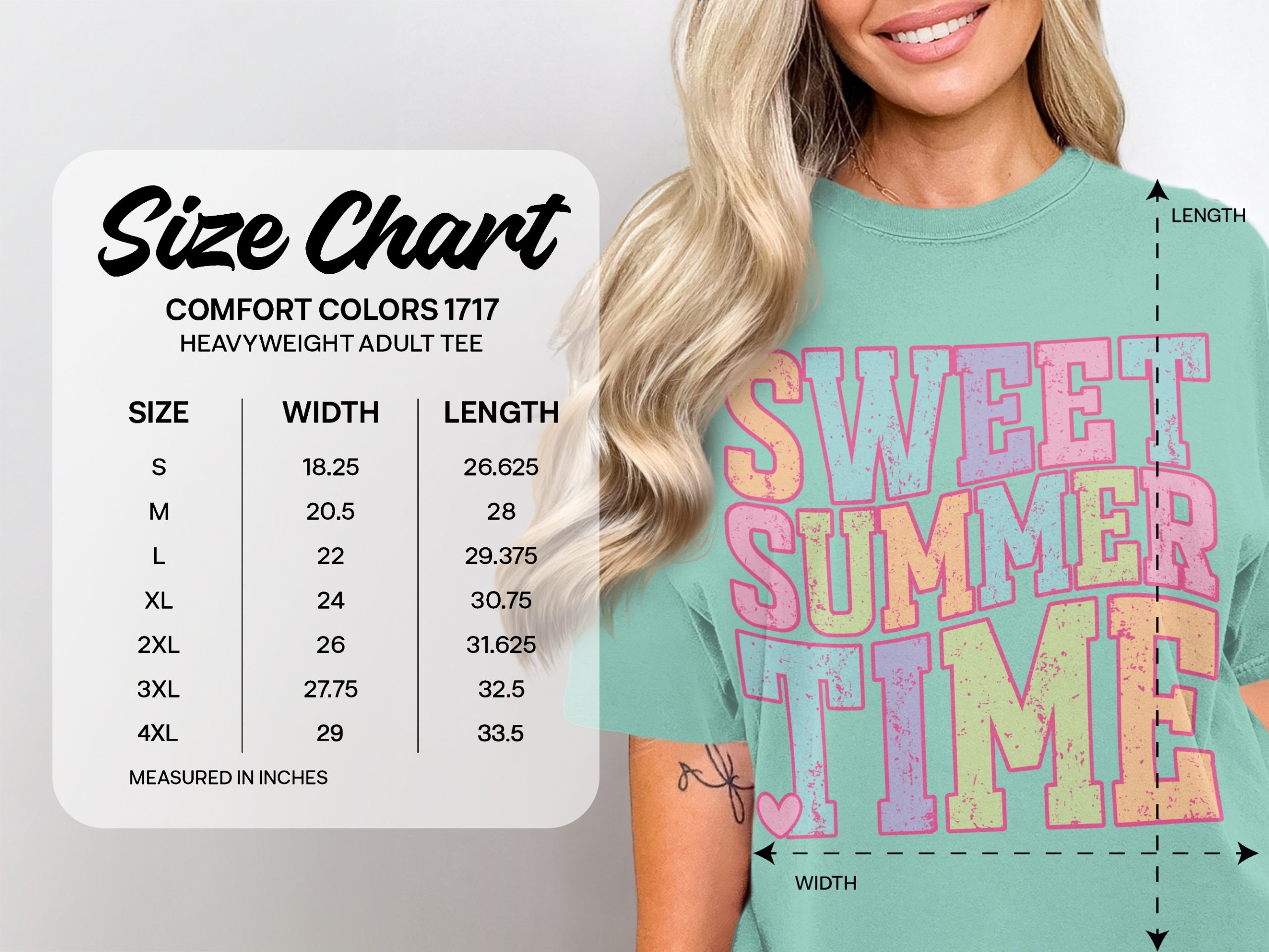 Sweet Summertime T-Shirt | Retro Pastel Graphic Tee | Vintage Summer Vacation Shirt | Distressed Aesthetic Gift For Her - Image 4