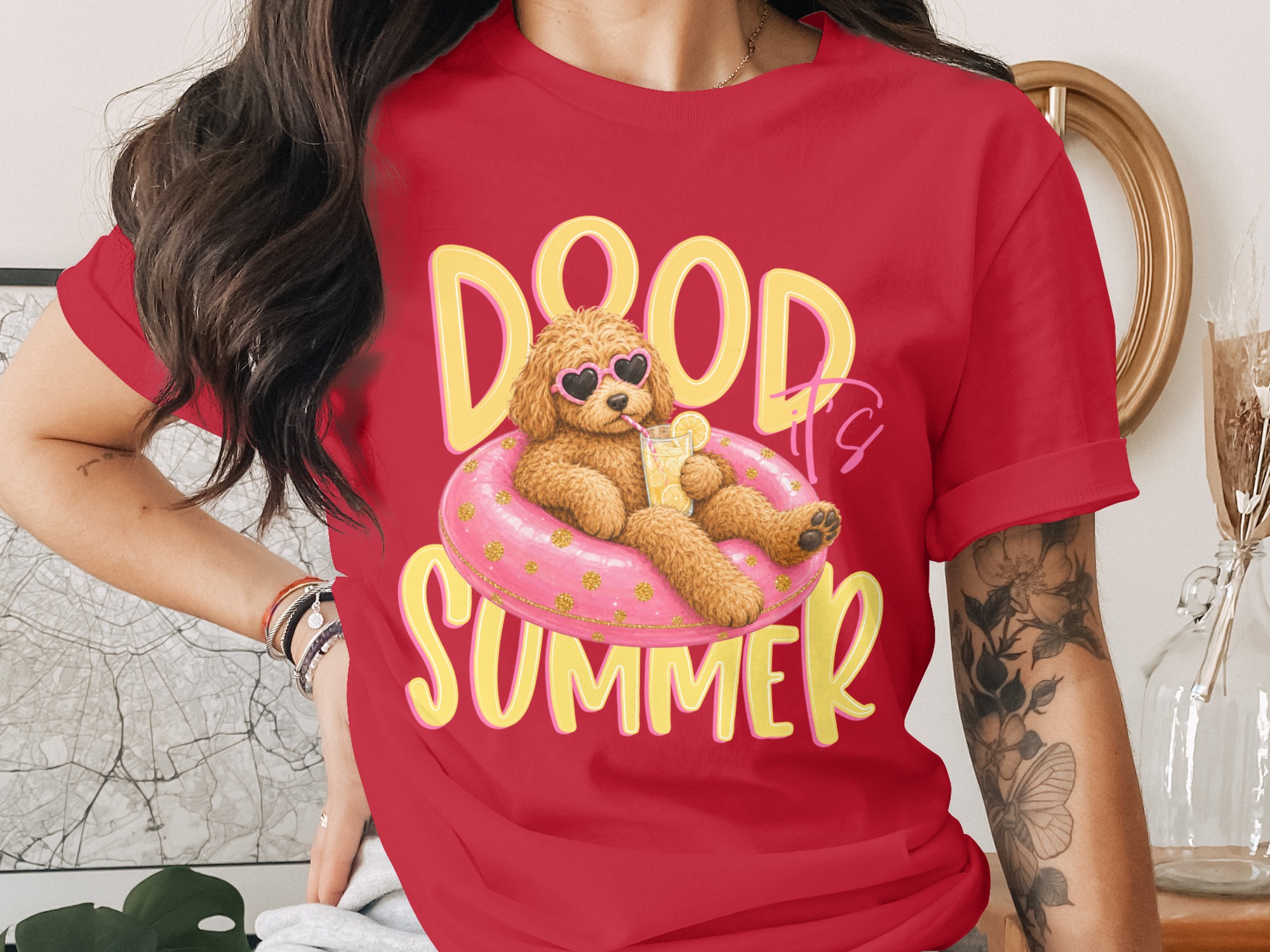 Goldendoodle Summer T-Shirt, Dood It's Summer Tee, Cute Dog Lover Shirt, Labradoodle Mom Gift, Funny Vacation Dog Owner Apparel - Image 4
