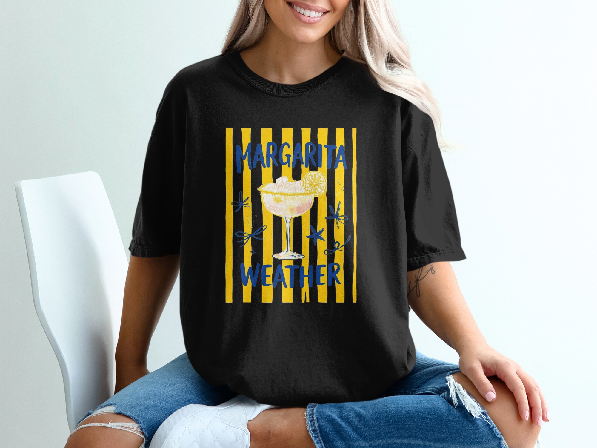 Comfort Colors® Margarita Weather T-Shirt, Summer Vacation Tee, Beach Party Outfit, Cocktail Lover Gift, Girls Trip Shirt - Image 8