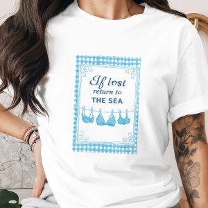 If Lost Return To The Sea T-Shirt, Coastal Vacation Shirt, Beach Lover Gift, Comfort Colors ®, Summer Travel Tee, Ocean Life Swimsuit