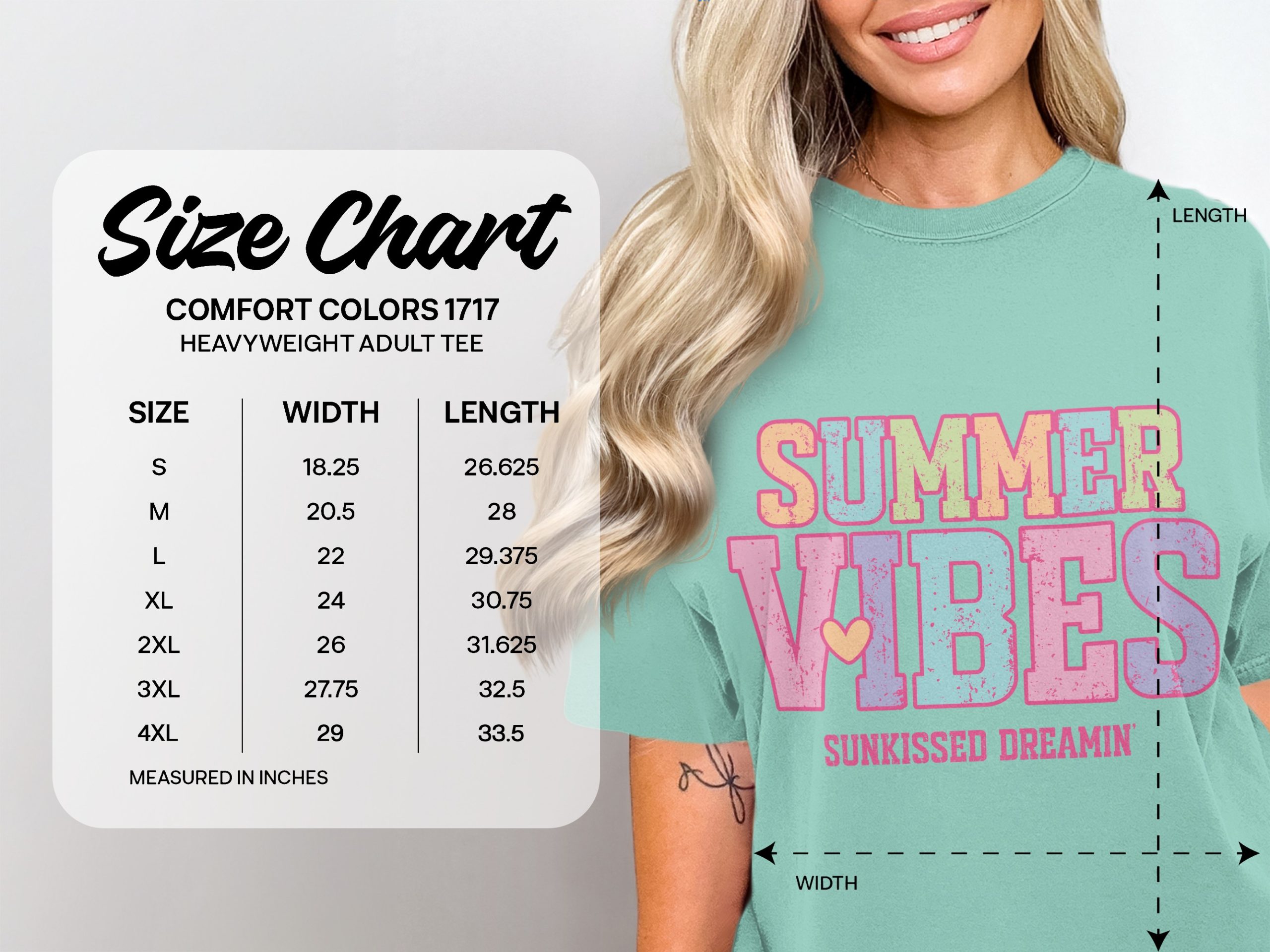 Summer Vibes T-Shirt, Distressed Pastel Tee, Sunkissed Dreamin' Shirt, Retro Summer Vacation Top, Cute Beach Aesthetic Graphic Tee for Her - Image 4