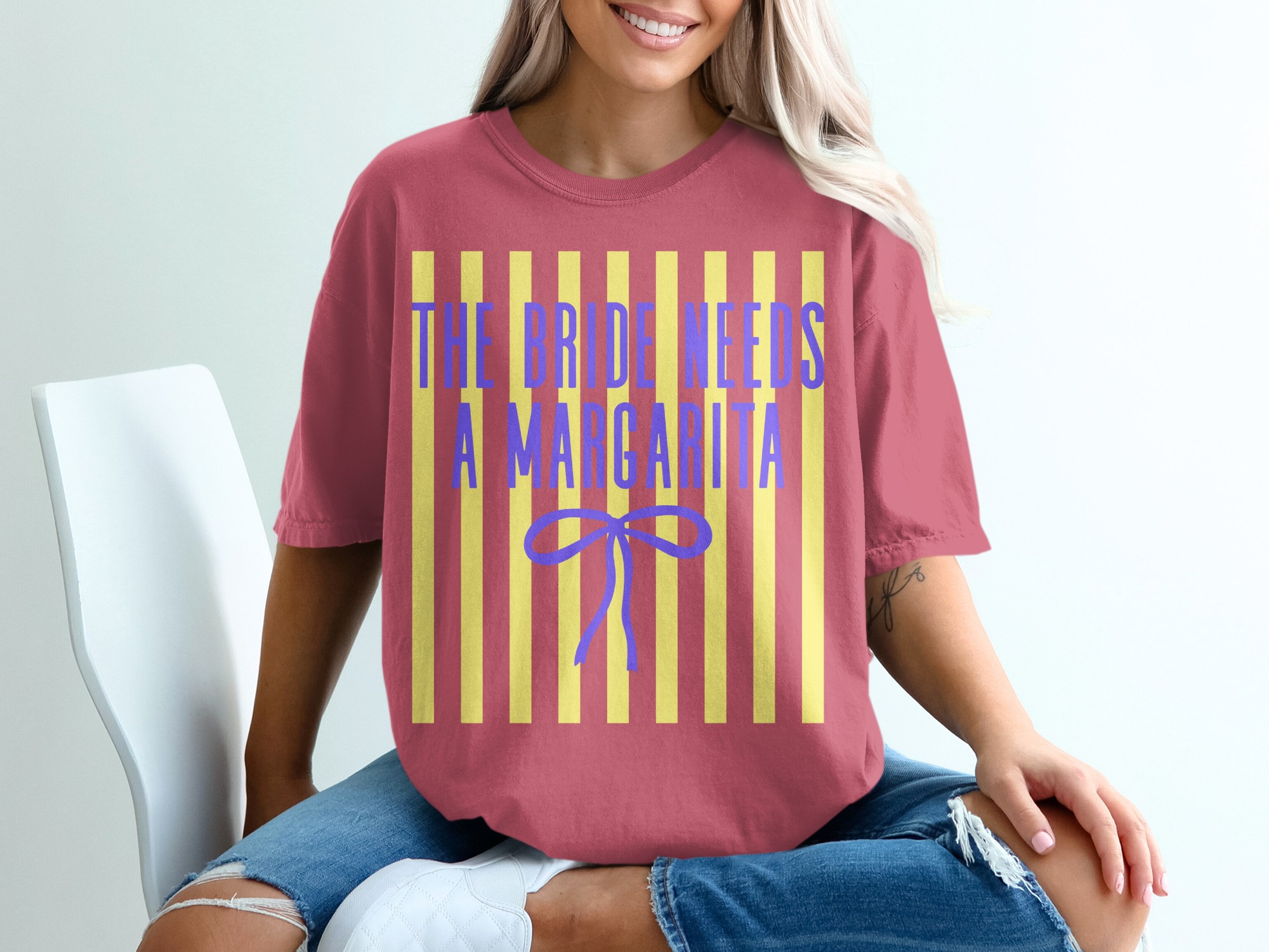 The Bride Needs A Margarita Comfort Colors® T-Shirt, Bachelorette Party Tee, Bridal Shower Gift, Future Mrs Shirt, Engagement - Image 15