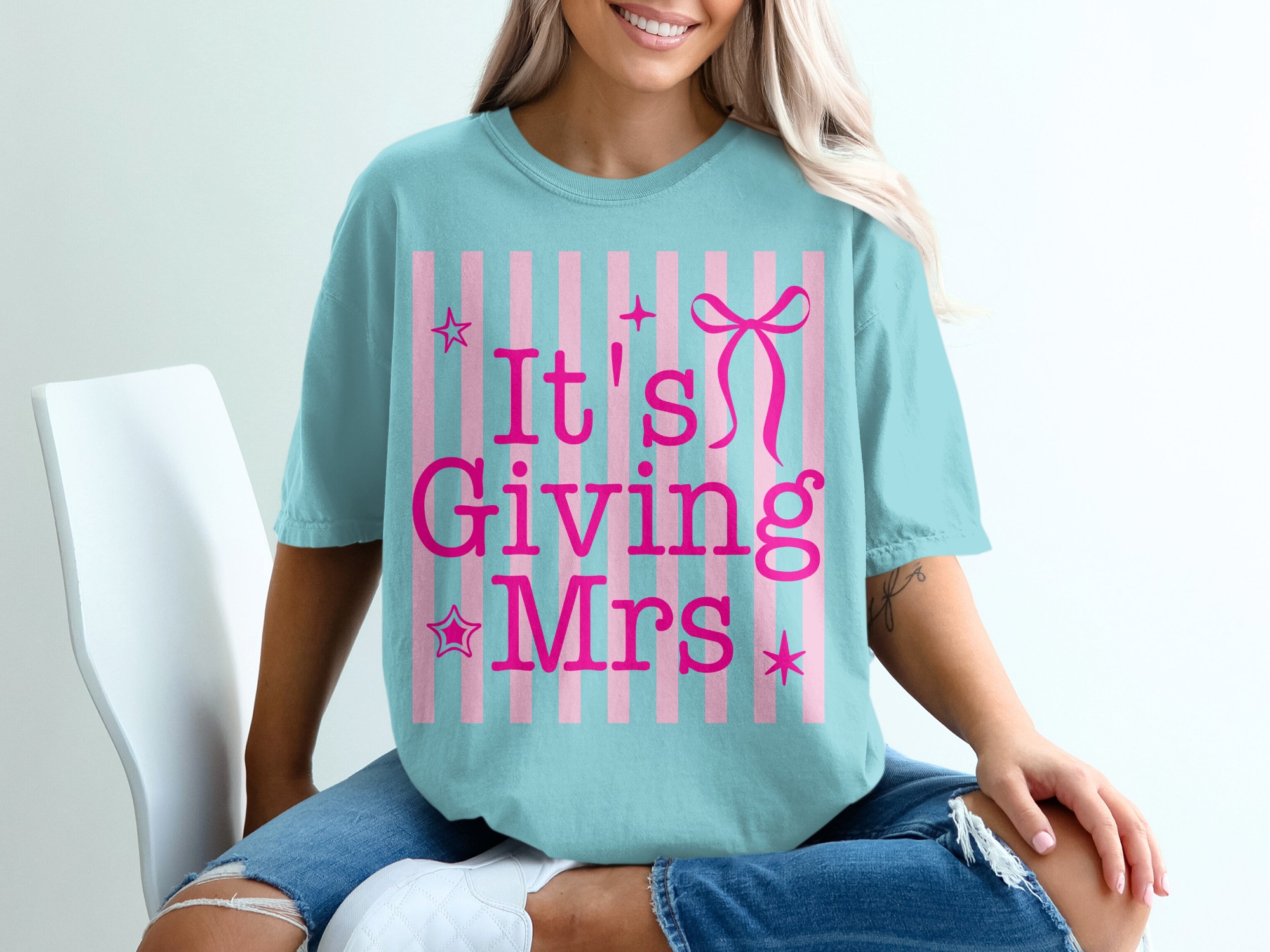 Comfort Colors® It's Giving Mrs T-Shirt, Future Mrs Shirt, Bachelorette Party Tee, Bridal Shower Gift, Engagement Party, Bride to Be Top - Image 19