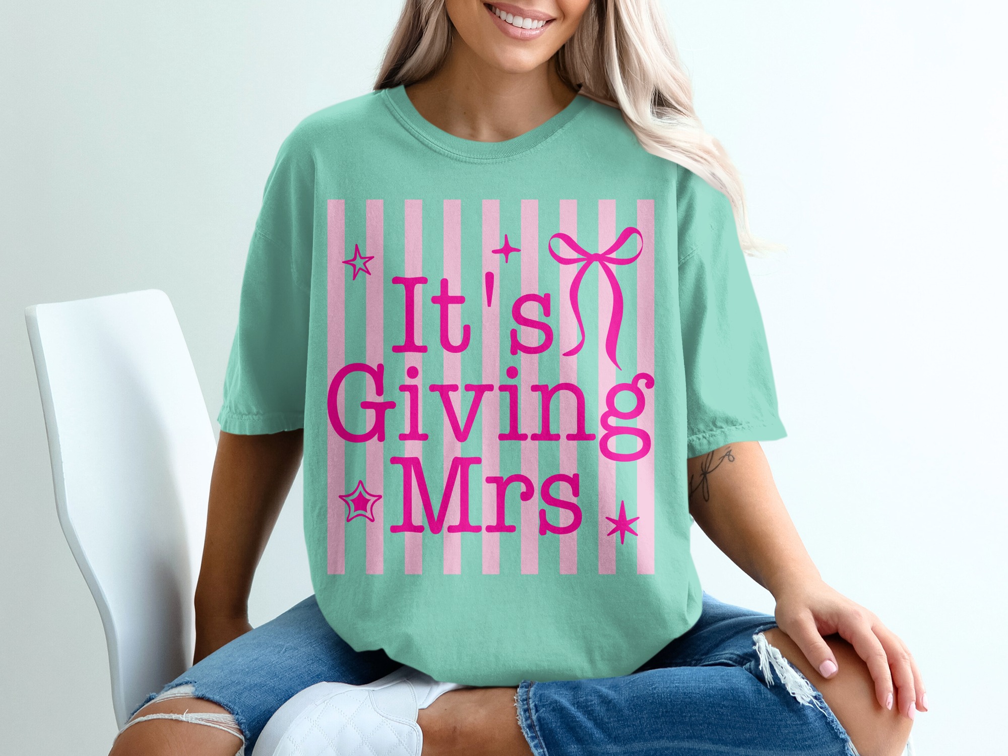 Comfort Colors® It's Giving Mrs T-Shirt, Future Mrs Shirt, Bachelorette Party Tee, Bridal Shower Gift, Engagement Party, Bride to Be Top - Image 10