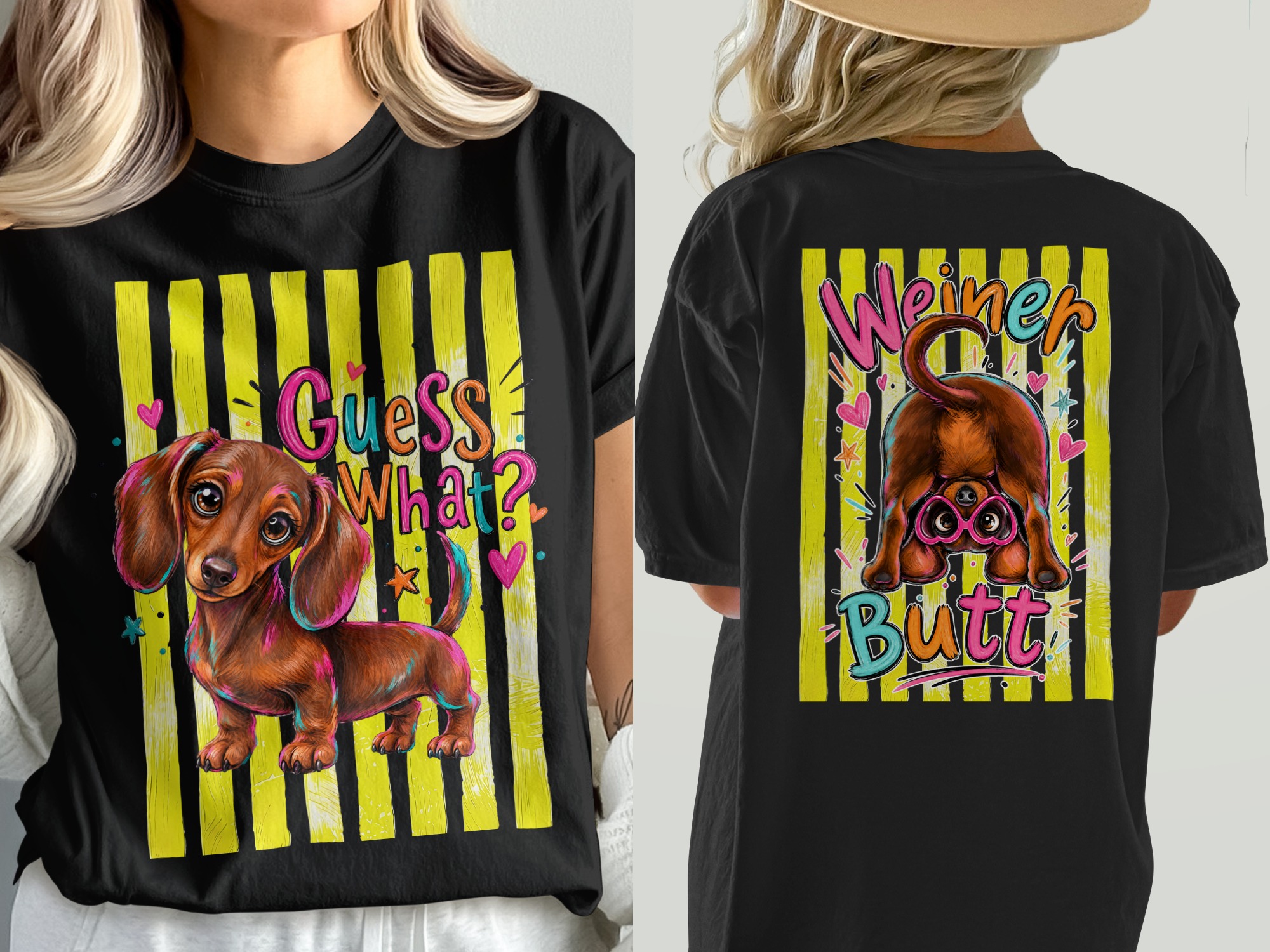 Funny Dachshund T-Shirt, Comfort Colors ® Guess What Dog Tee, Cute Puppy Lover Gift, Weiner Dog Mom Shirt, Vibrant Pet Owner Top - Image 5