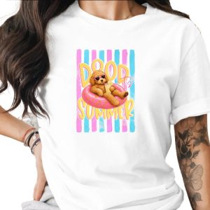 Comfort Colors® Dood It's Summer Goldendoodle T-Shirt, Dog Mom Gift, Funny Summer Vacation Shirt, Cute Doodle Dog Lover Tee, Preppy