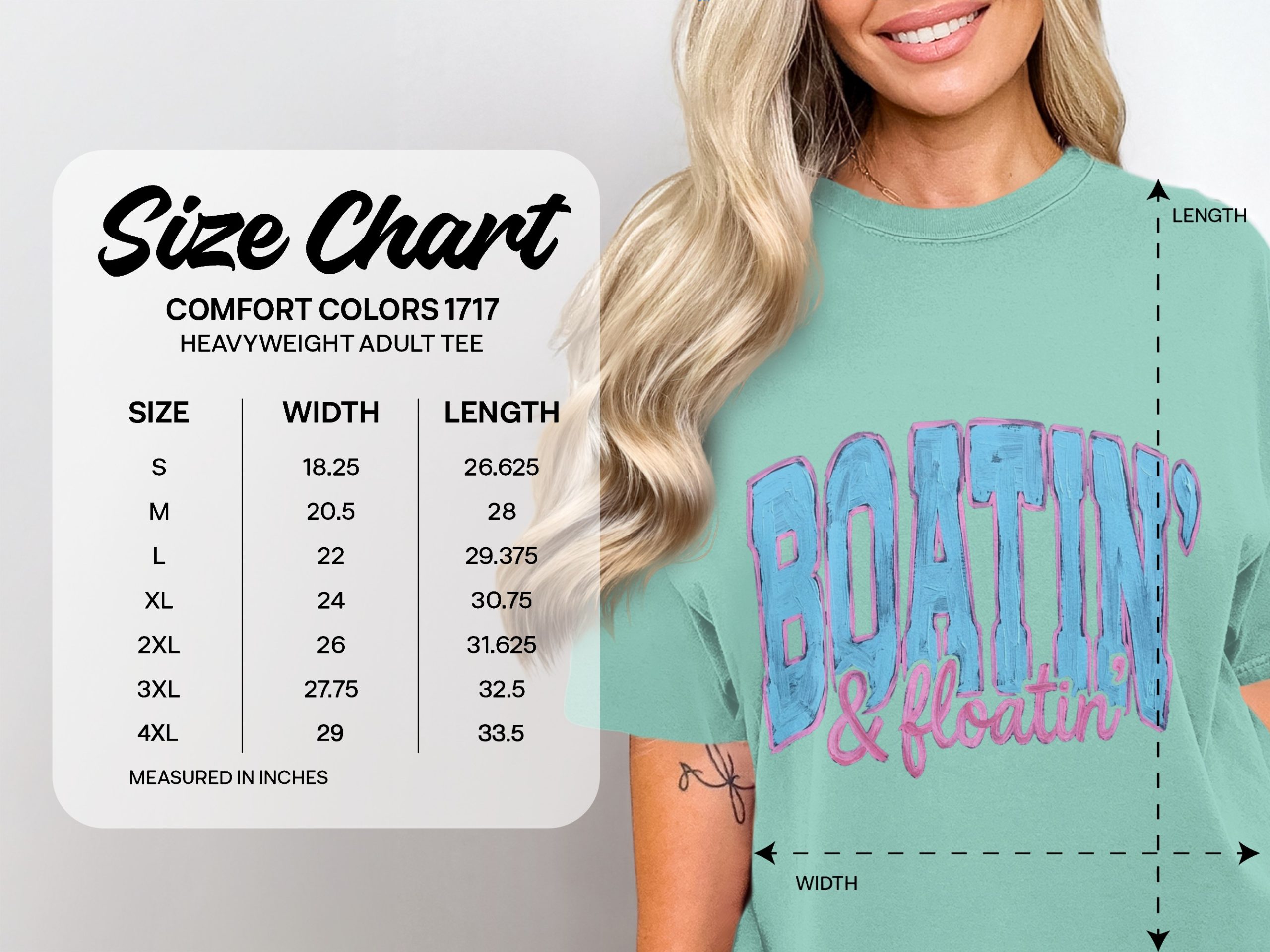 Boatin' & Floatin' T-Shirt, Lake Life Vacation Tee, Boat Lover Gift, Summer Beach Trip Shirt for Her, Coastal Retro Style - Image 4
