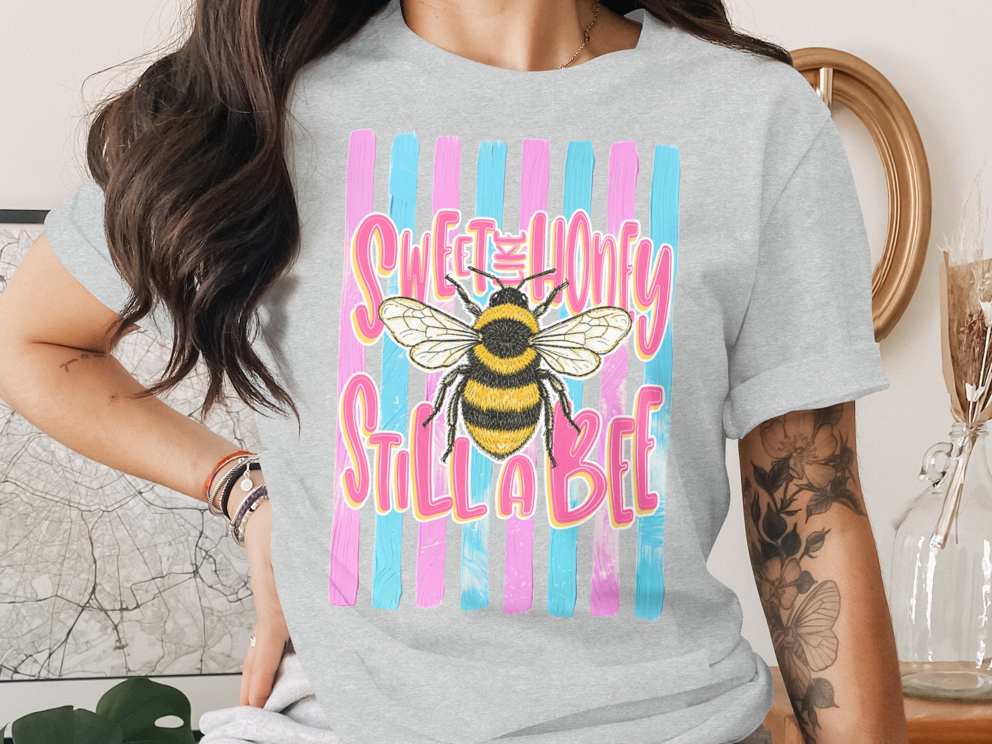 Comfort Colors ® Sweet as Honey Still a Bee T-Shirt, Bumblebee Lover Gift, Sassy Feminist Tee, Cute Insect Top, Positive Vibe Shirt - Image 2