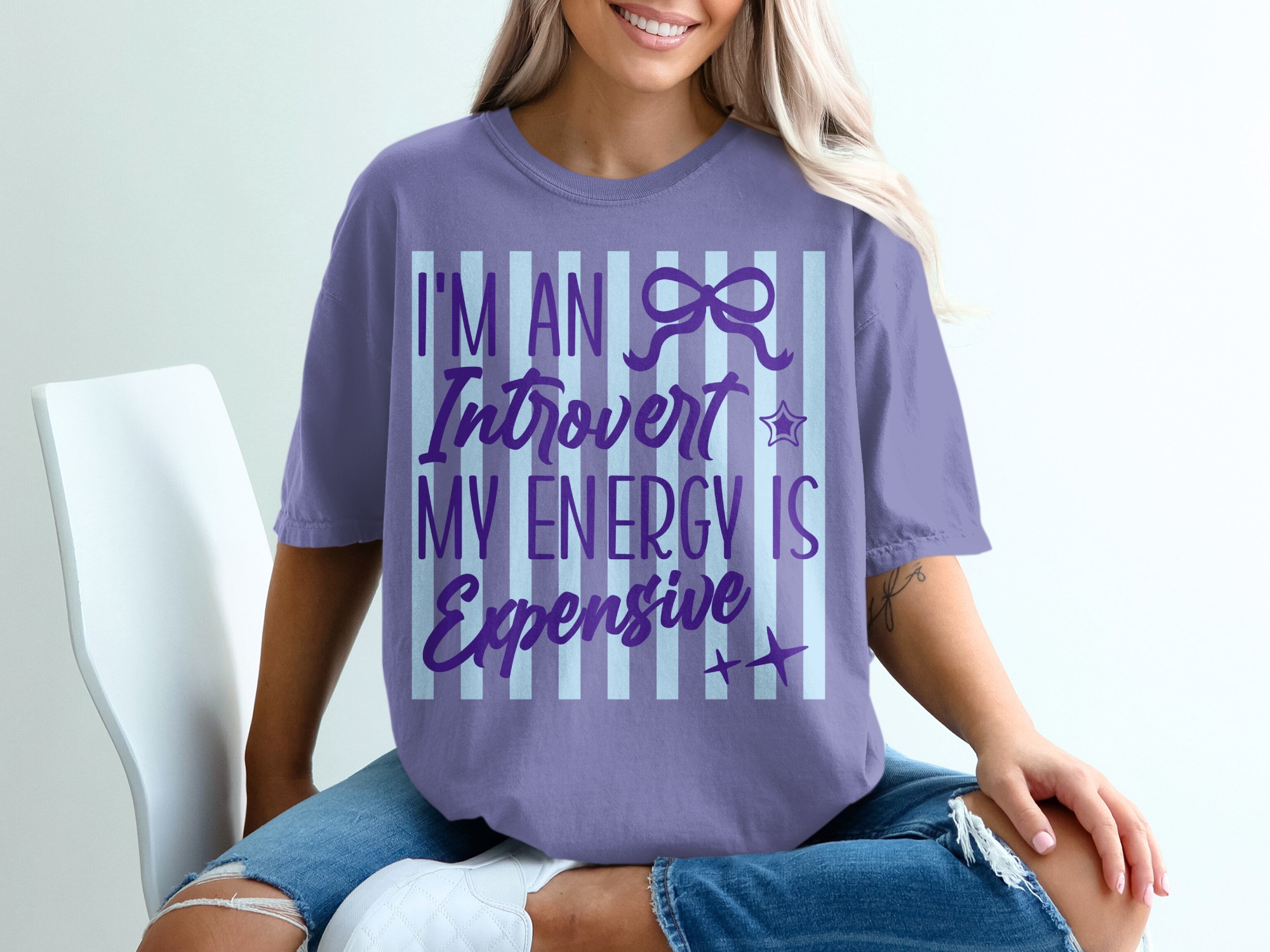 Comfort Colors® Introvert T-Shirt, My Energy Is Expensive Funny Tee, Quiet Person Gift, Social Battery Merch, Sarcastic Quote Shirt, Unique - Image 13