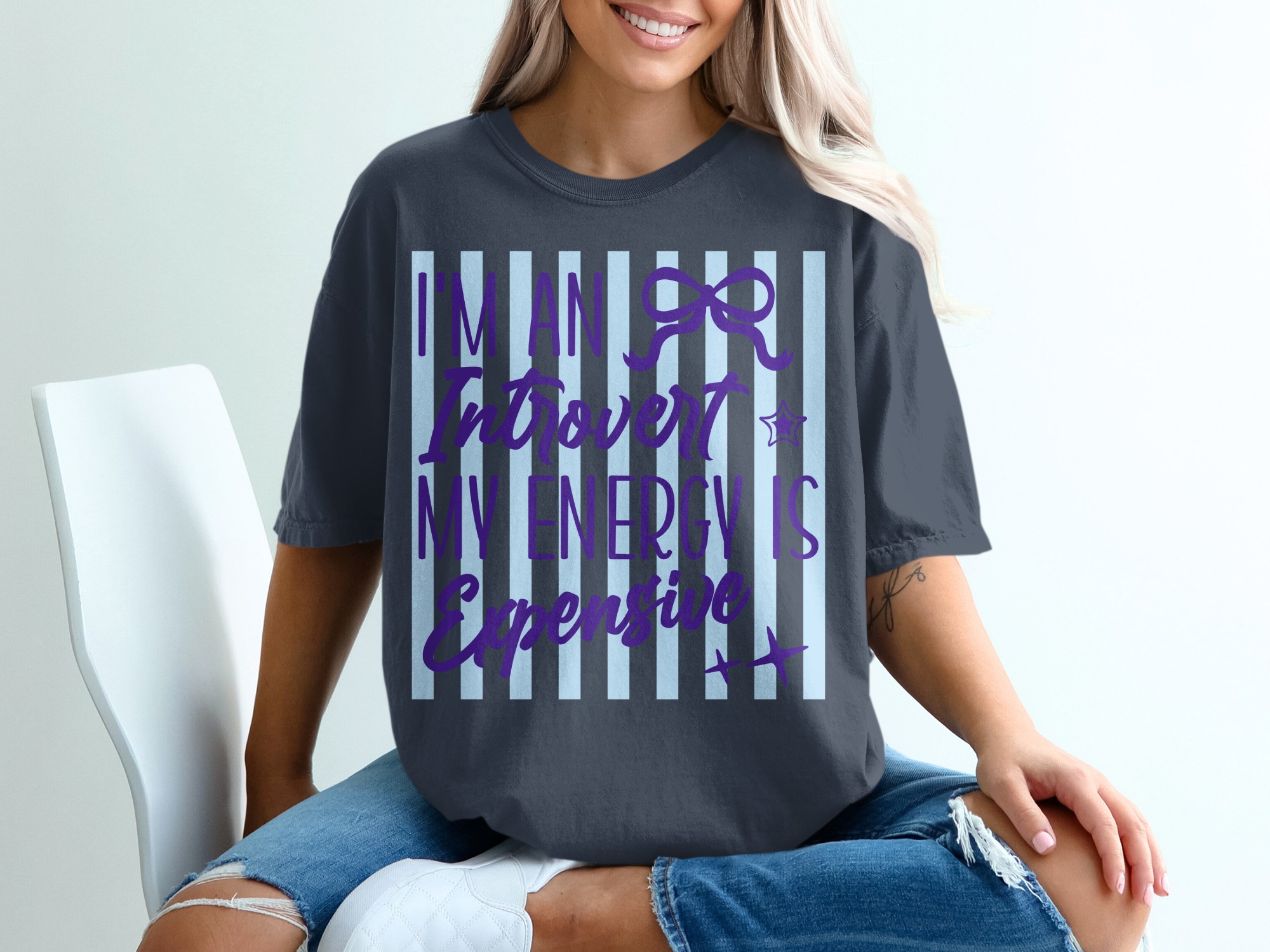Comfort Colors® Introvert T-Shirt, My Energy Is Expensive Funny Tee, Quiet Person Gift, Social Battery Merch, Sarcastic Quote Shirt, Unique - Image 12