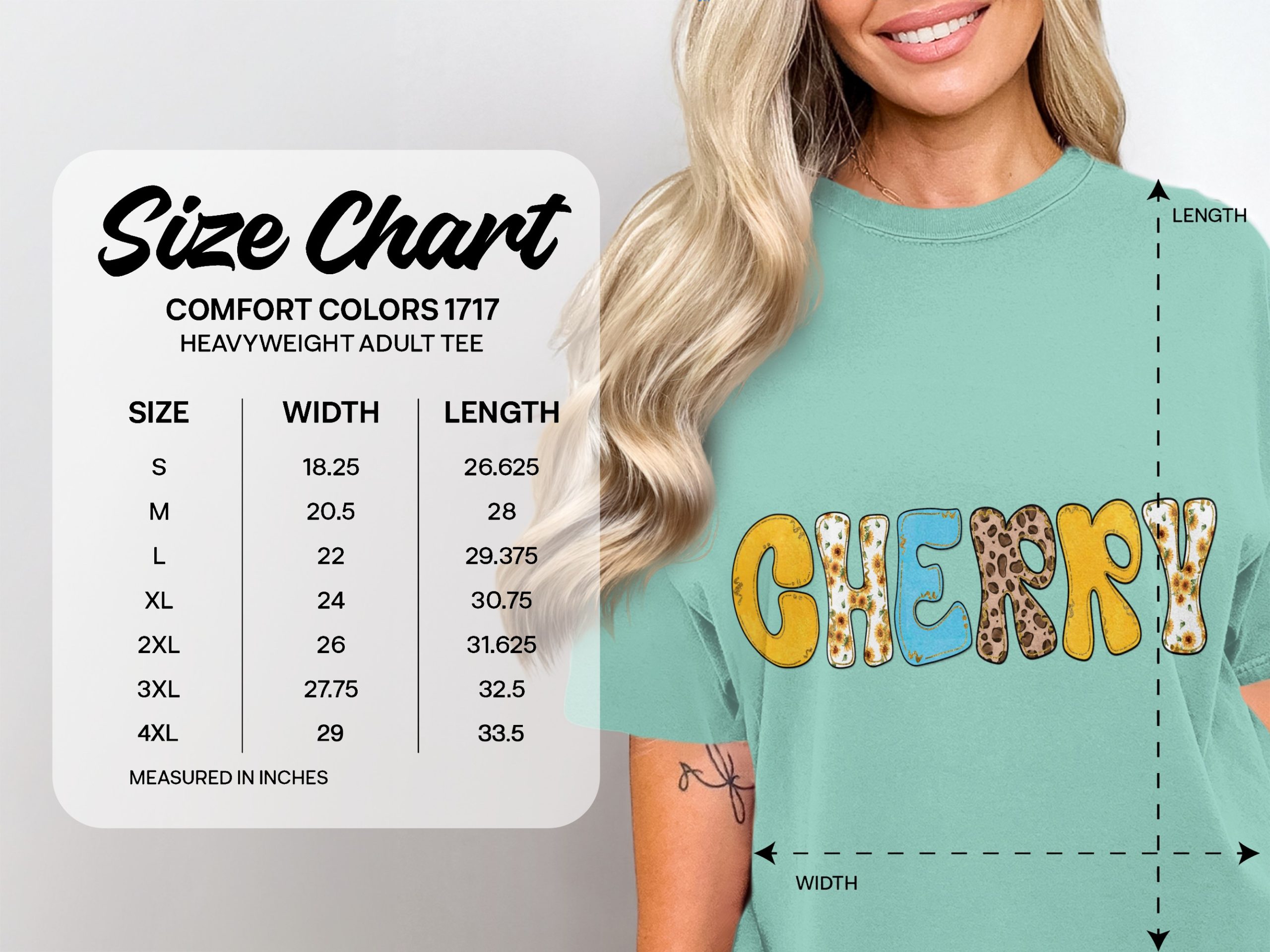 Cherry Sublimation Design Digital Download, Groovy Bubble Letters Sunflower Leopard Print Faux Gold Cherry Name PNG, Retro Printable Art - Image 4