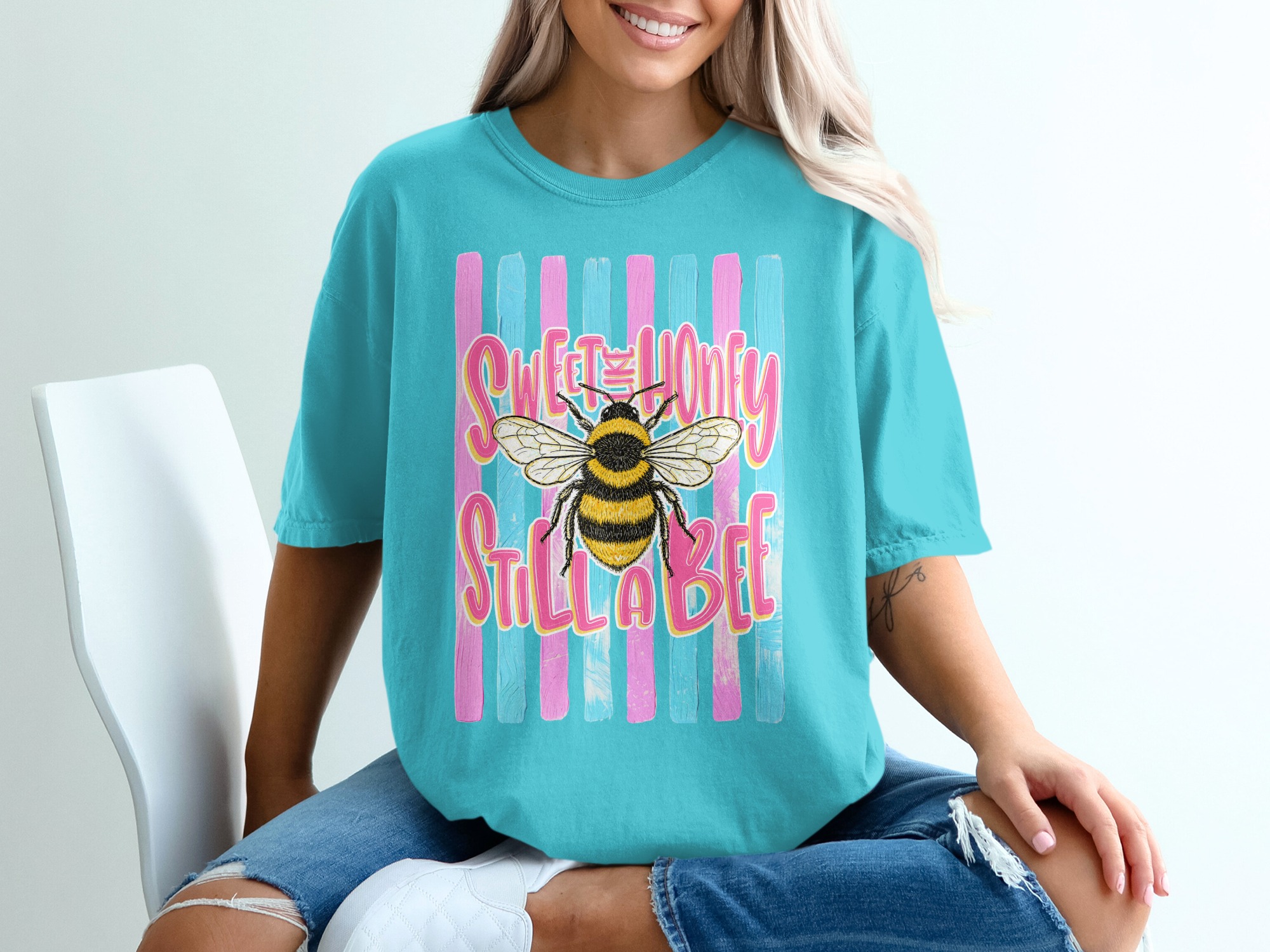 Comfort Colors ® Sweet as Honey Still a Bee T-Shirt, Bumblebee Lover Gift, Sassy Feminist Tee, Cute Insect Top, Positive Vibe Shirt - Image 9