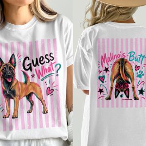Guess What Belgian Malinois Dog T-Shirt Comfort Colors ® | Vibrant Pop Art Pet Tee | Y2K Aesthetic Dog Mom Puppy Lover Gift