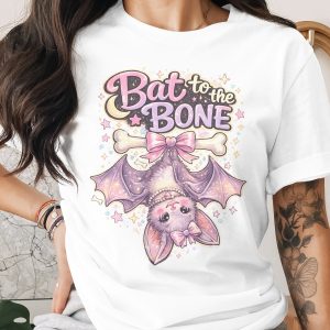 Bat to the Bone PNG Digital Design File - Spooky Cute Pastel Goth Bat Clipart for Halloween Crafts & Kawaii Aesthetic Projects, Unique