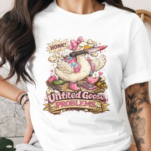 Untitled Goose Problems Honk Digital PNG for Gamer Gift - Funny Mischievous Goose with Knife Design for Shirts & Stickers