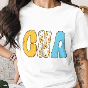 CNA Digital Download PNG | Certified Nursing Assistant Gift | Sunflower Glitter Nurse Life Sublimation Design | Healthcare Appreciation Art