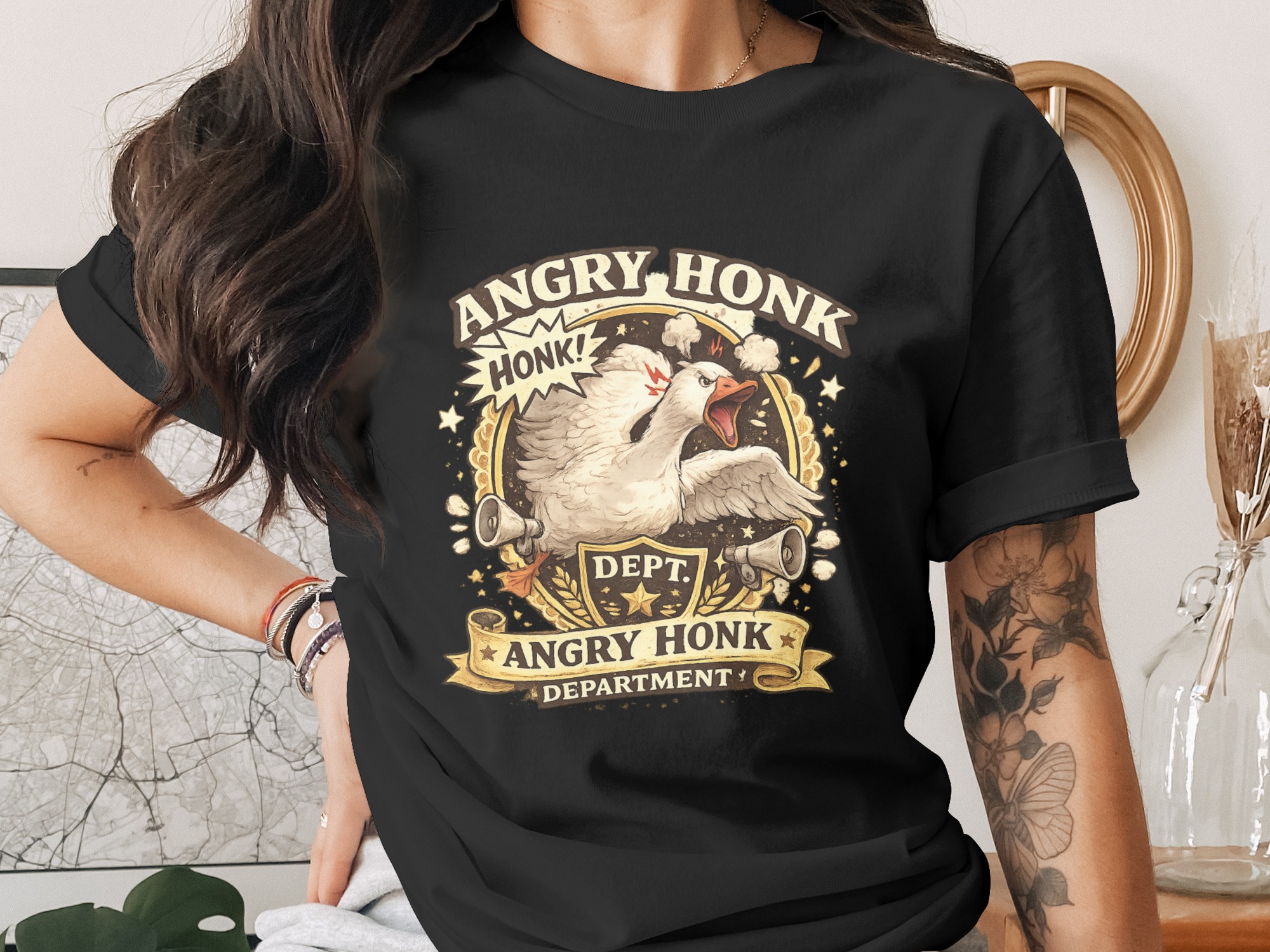 Angry Honk Goose Digital Download PNG File | Funny Honk Dept Design for T-Shirt, Sublimation, Gamer Gift, Meme Fan Art - Image 2