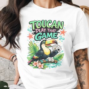 Toucan Play That Game Digital Download PNG for Sublimation, Funny Card Gamer Toucan Dice Art, Tropical Bird Casino Night Gift