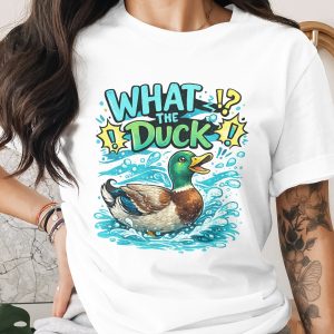 What The Duck Funny Digital Design, Sarcastic Duck Pun SVG PNG, Quirky Animal Lover Gift, Humorous Quote Printable Art File