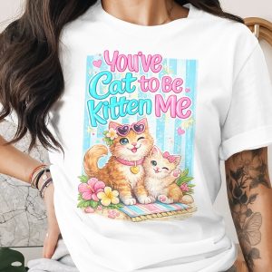 Cute Cat Kitten Me Digital PNG Clipart, Funny Pun Cat Lover Summer Beach Vacation Art, Pet Mom Gift Instant Download