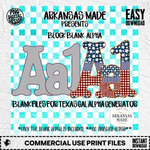 Block blank alpha Digital PNGs for Texas Gal Alpha Generator | Blank Outline Letters & Numbers | diy Crafting Font | Custom Design Clip Art