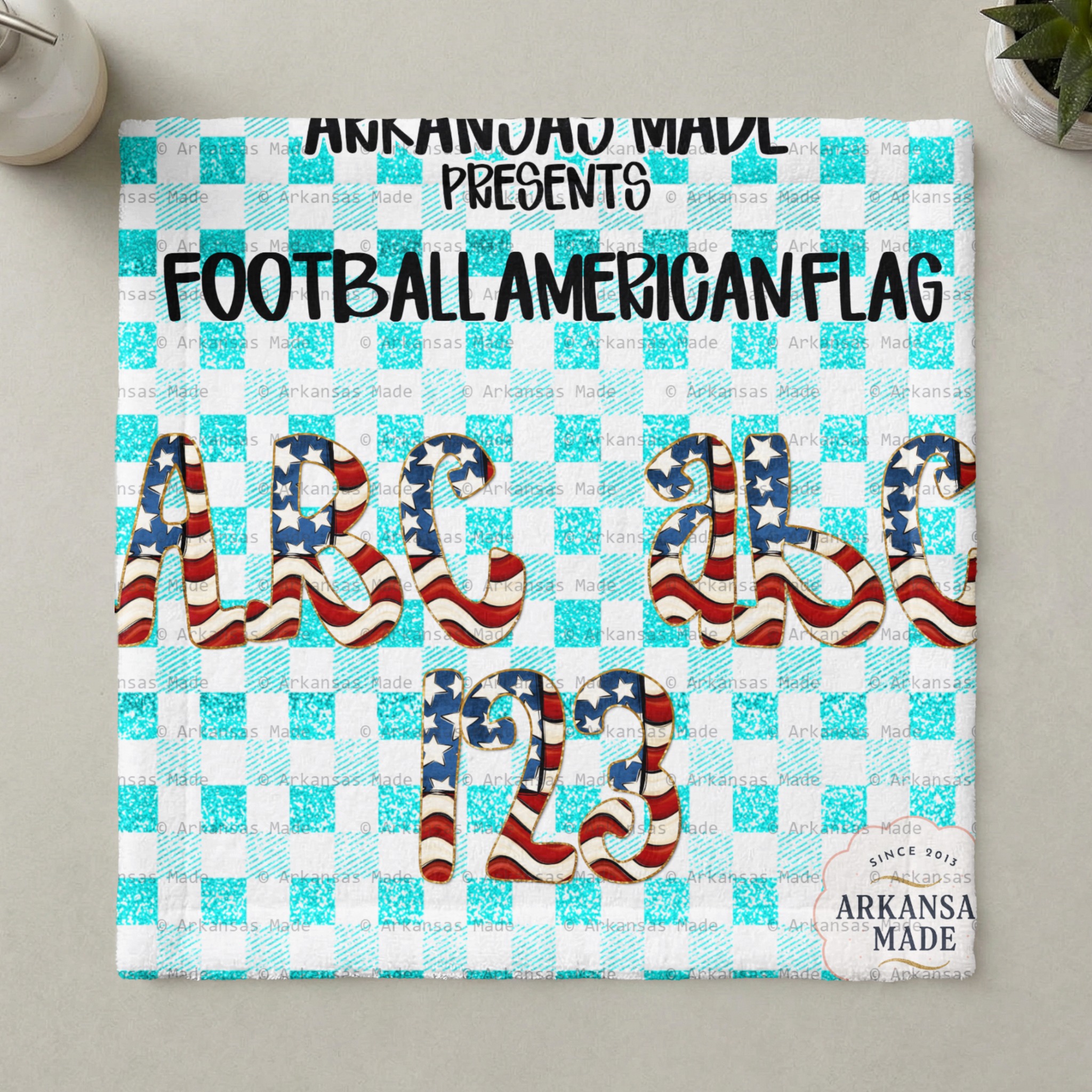 American Flag Alphabet PNG, Patriotic Stars Stripes Numbers Digital Alpha Pack, 4th of July Sublimation Design - Image 4