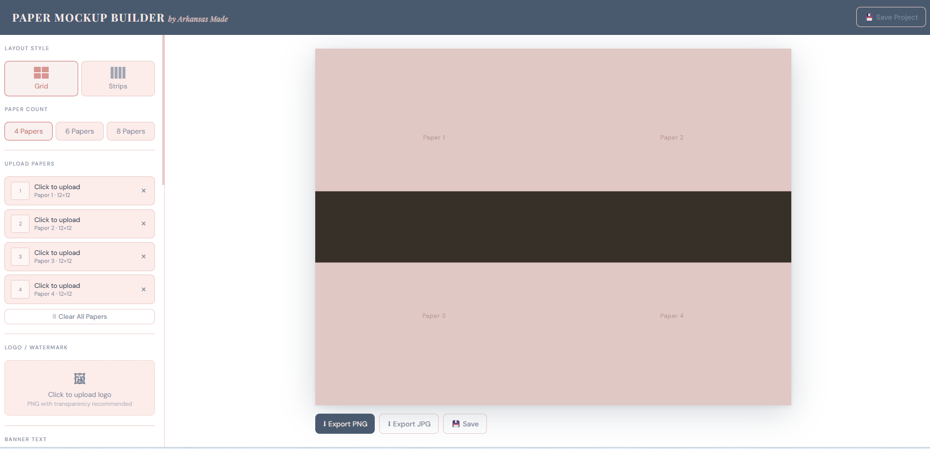 digital paper mockup