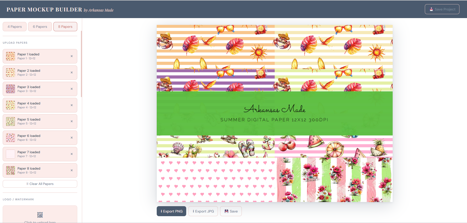 Paper Mockup Builder — Create Professional Digital Paper Listing Images | No Photoshop Needed | Instant Browser Tool for Digital Crafters - Image 15