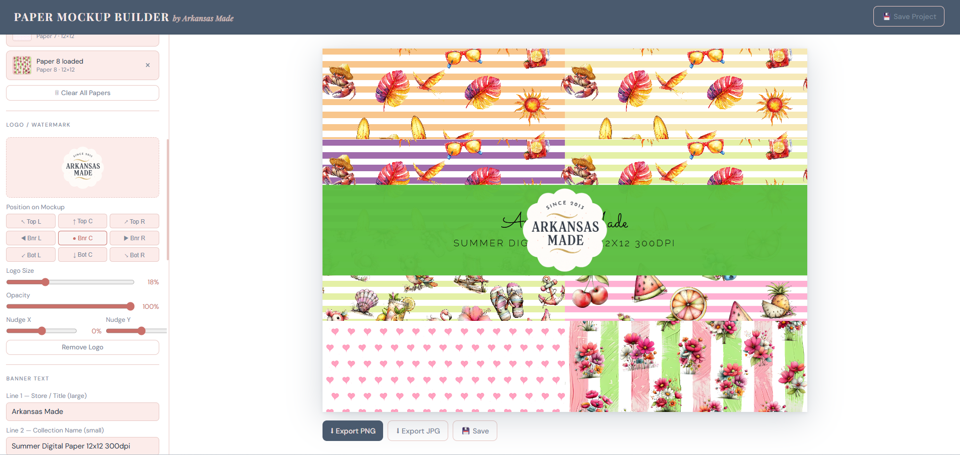 Paper Mockup Builder — Create Professional Digital Paper Listing Images | No Photoshop Needed | Instant Browser Tool for Digital Crafters - Image 14